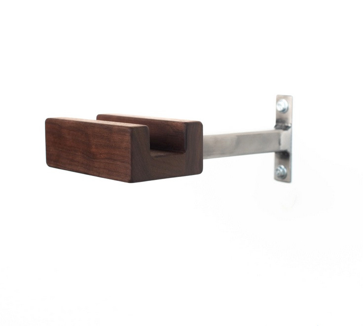Walnut Minimal Bike Wall Hanger Mount