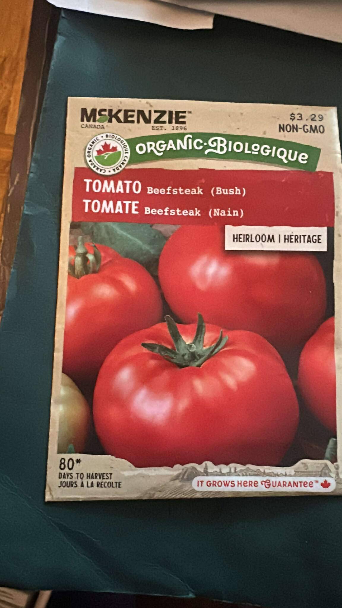 2 McKenzie Tomato Beefsteak (Bush) Seeds