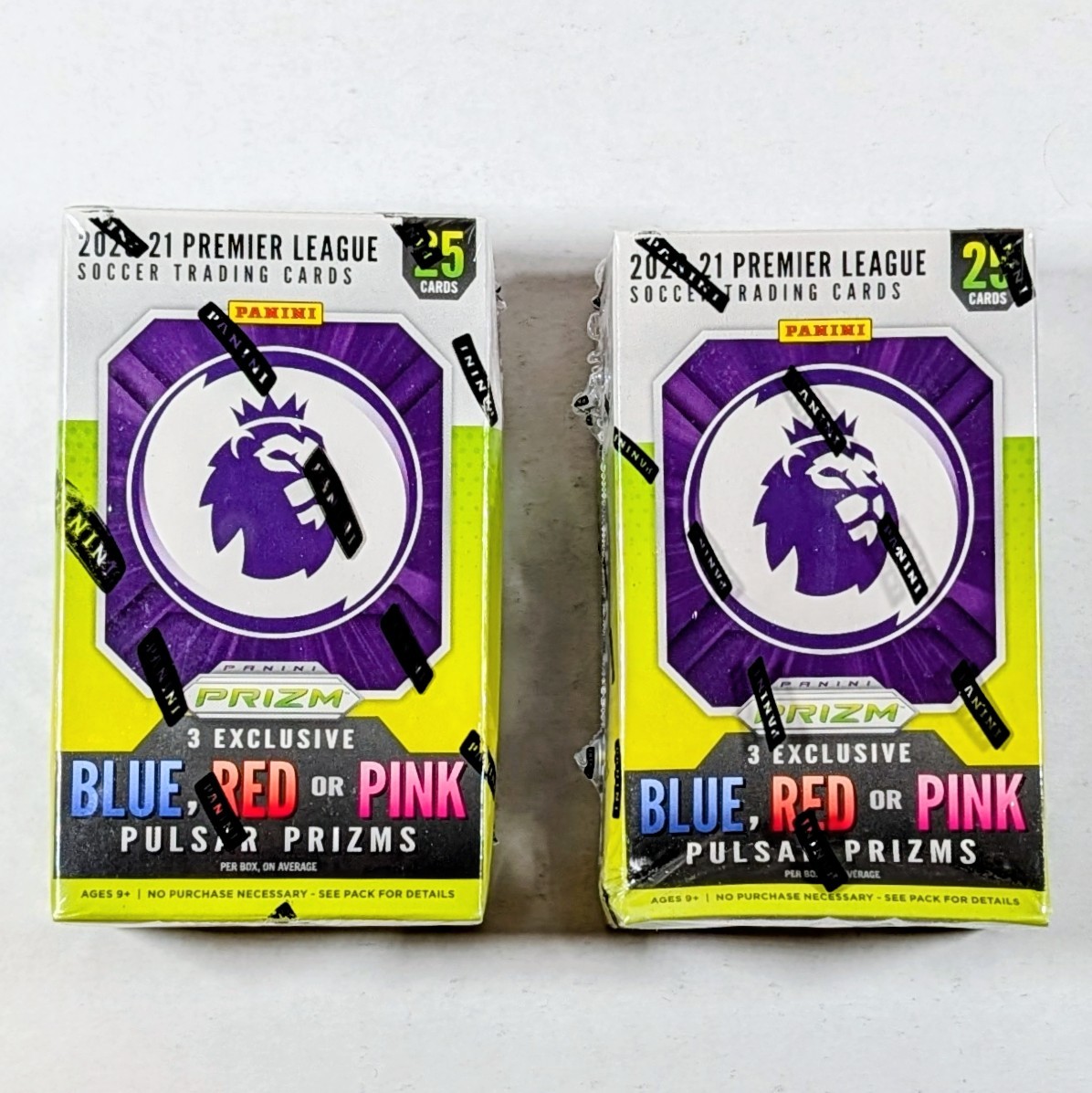 2020-21 Panini Prizm Premier League Cards Blaster Cereal Box, x2