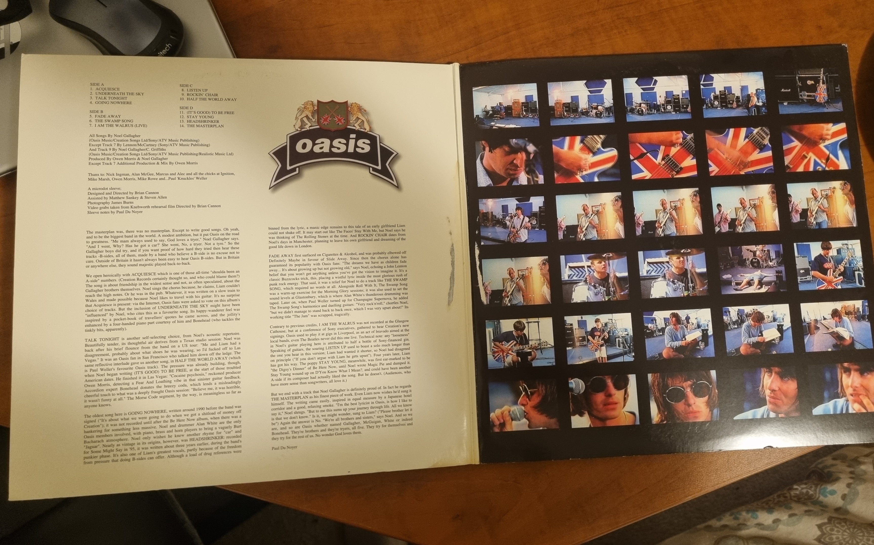 Masterplan Oasis vinyl record 2009 release - photo 3