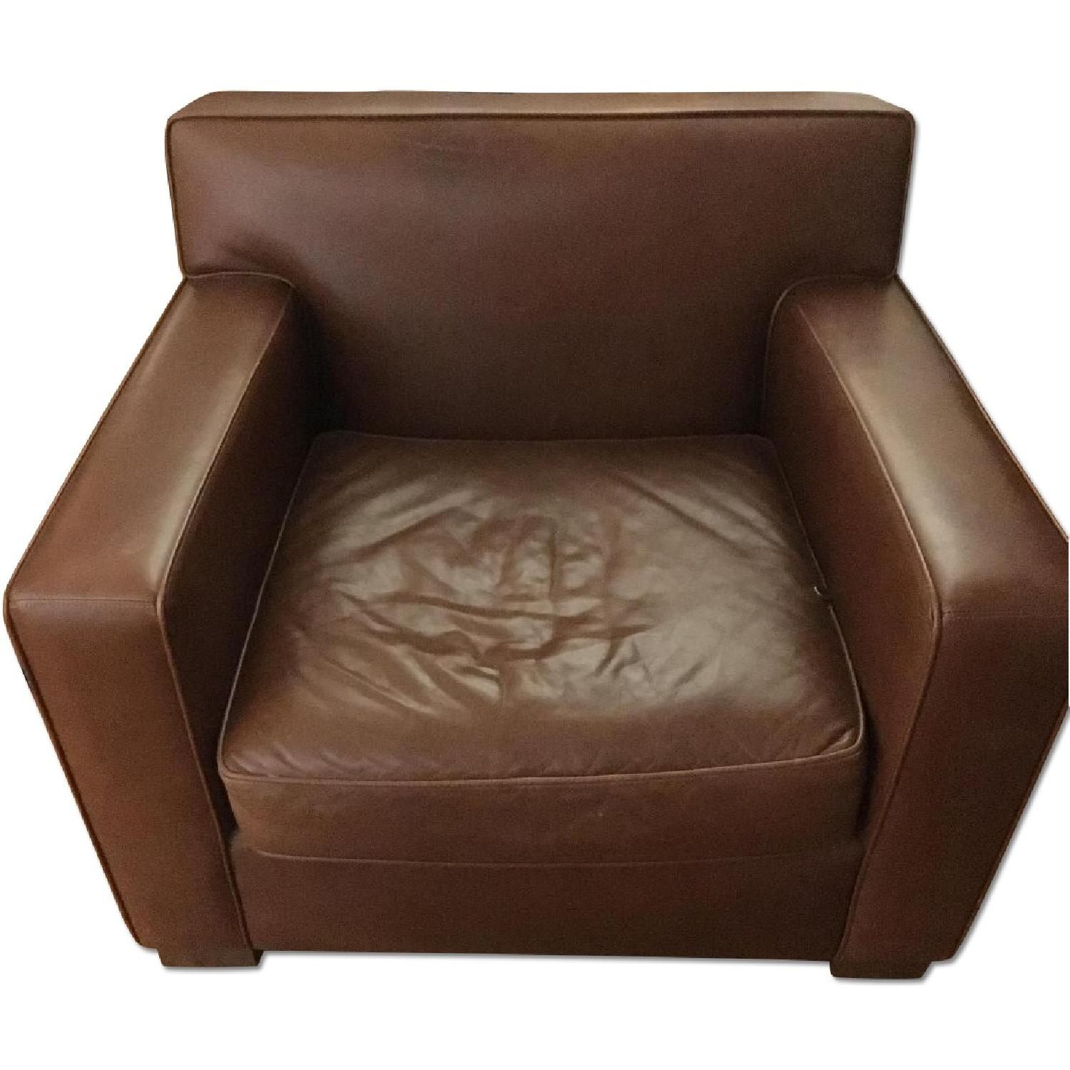 Room & Board Cognac Leather Armchair
