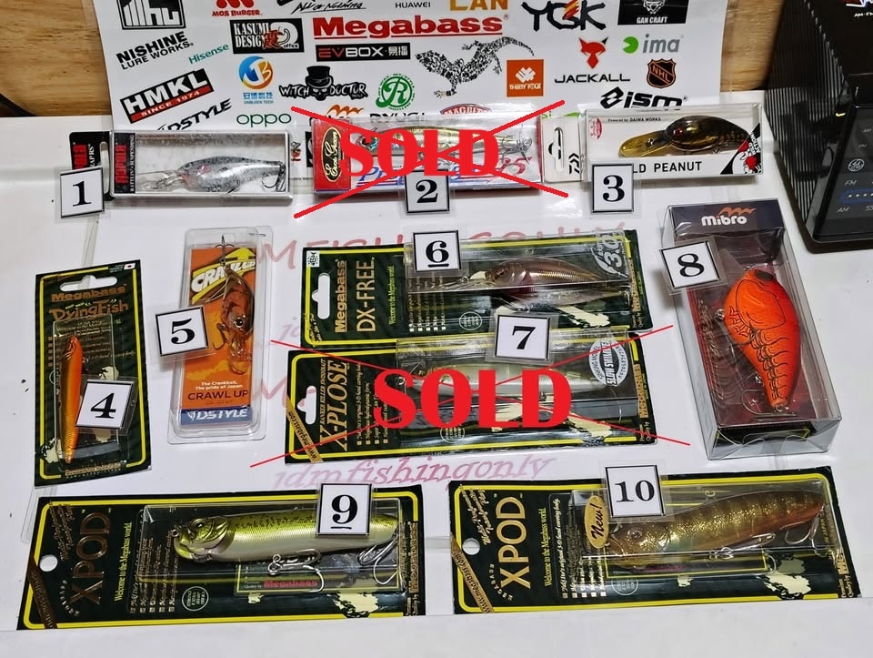 NEW Discontinued RARE JDM Megabass Crankbaits - Price in Ad