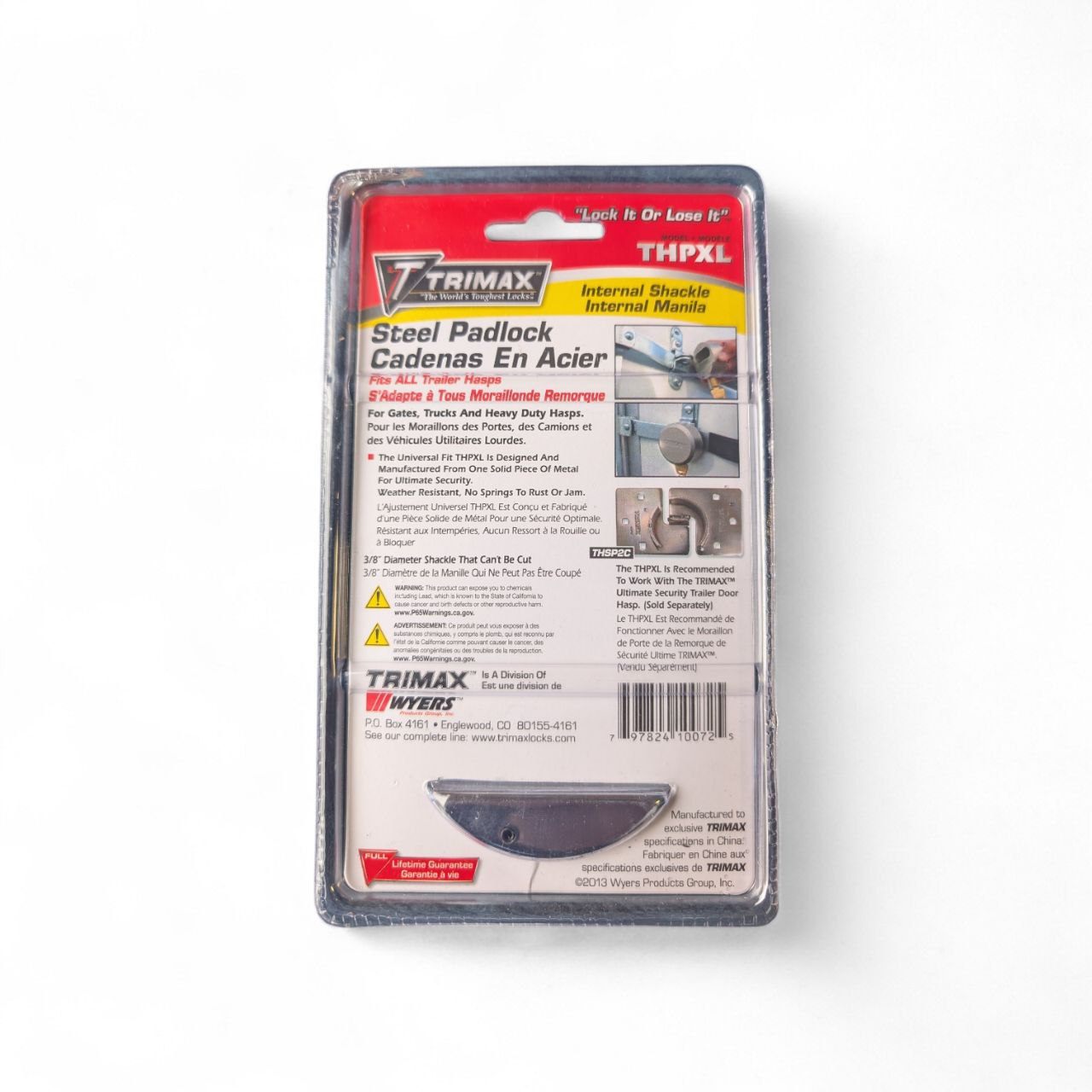 Brand New Trimax THP XL Trailer Lock - photo 2