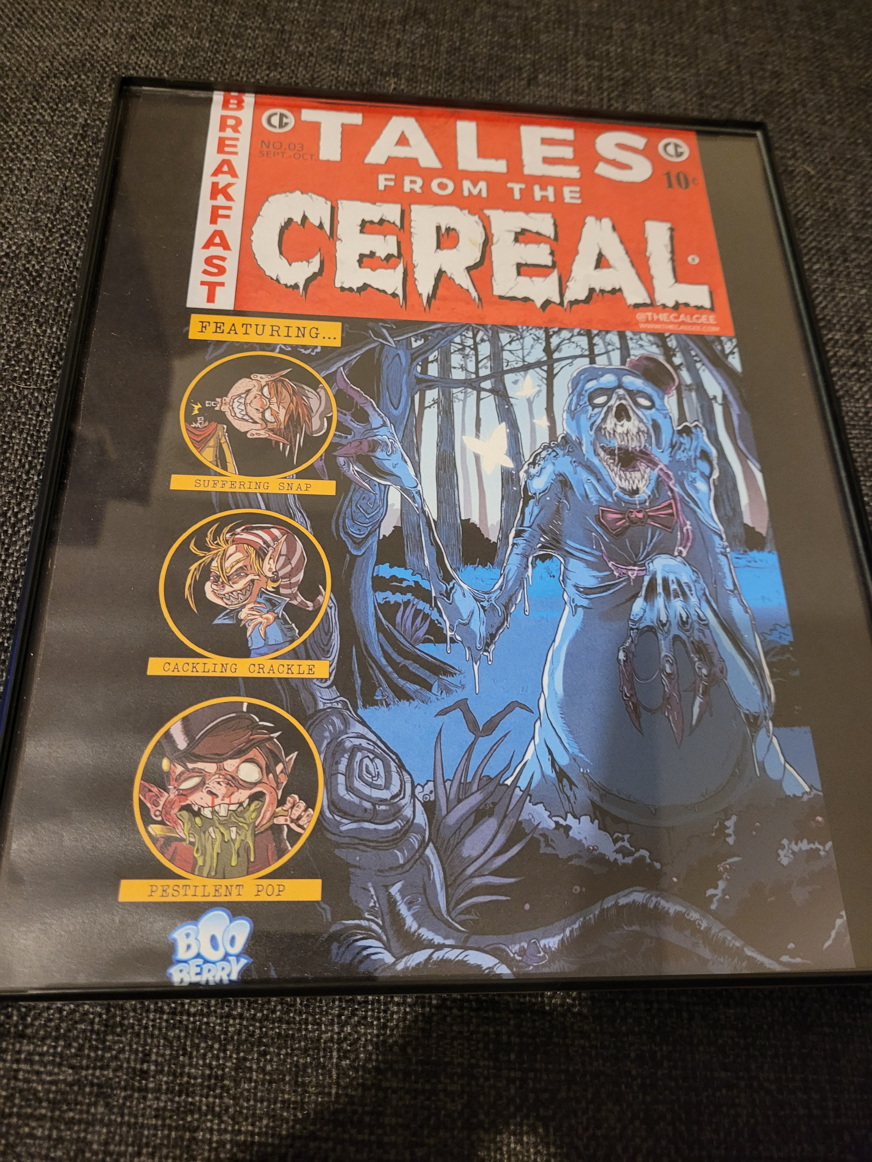 Set of 5 "Tales from the Cereal" framed prints - photo 3