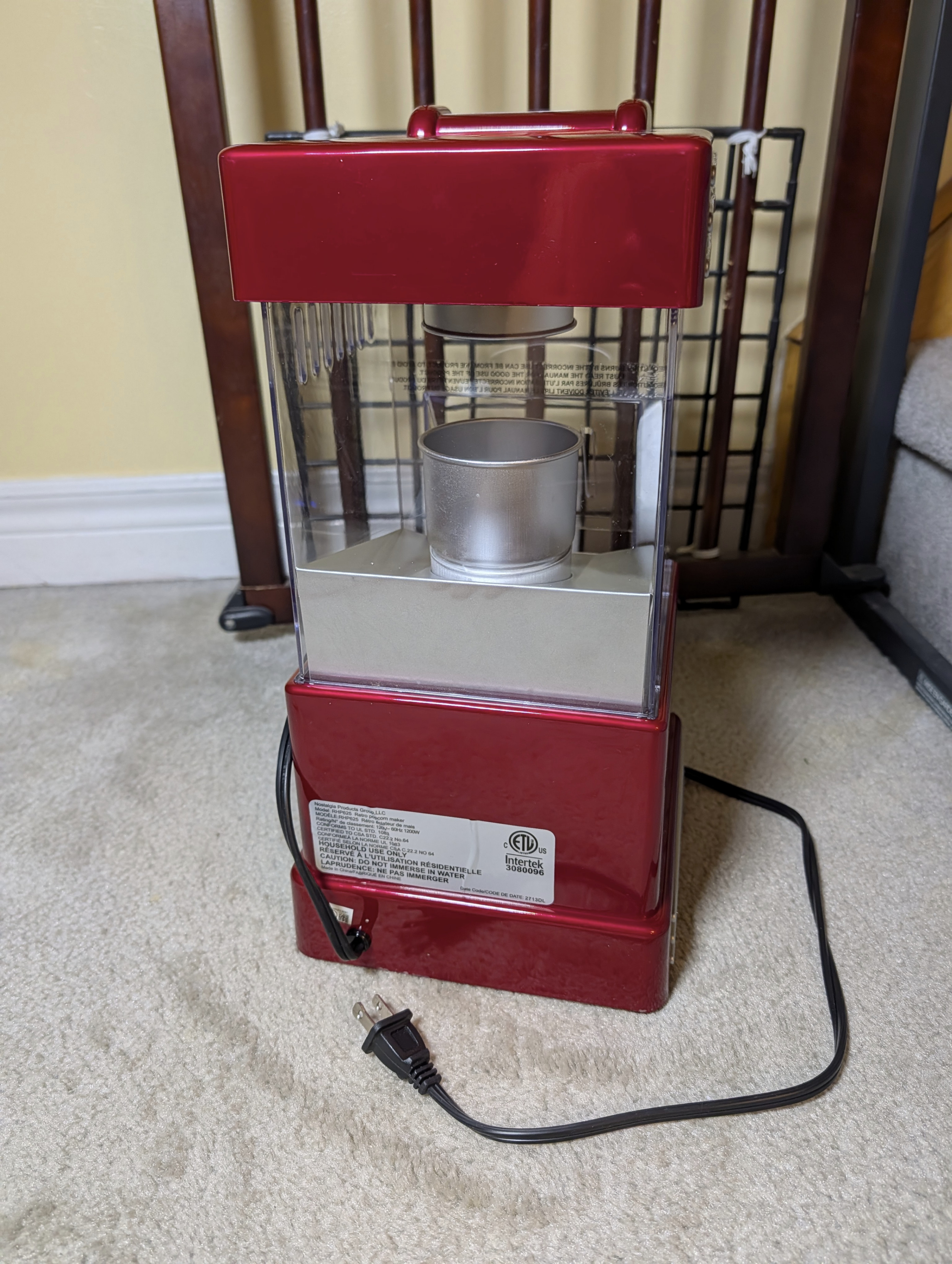 50s Style Hot Air Popcorn Machine - photo 3