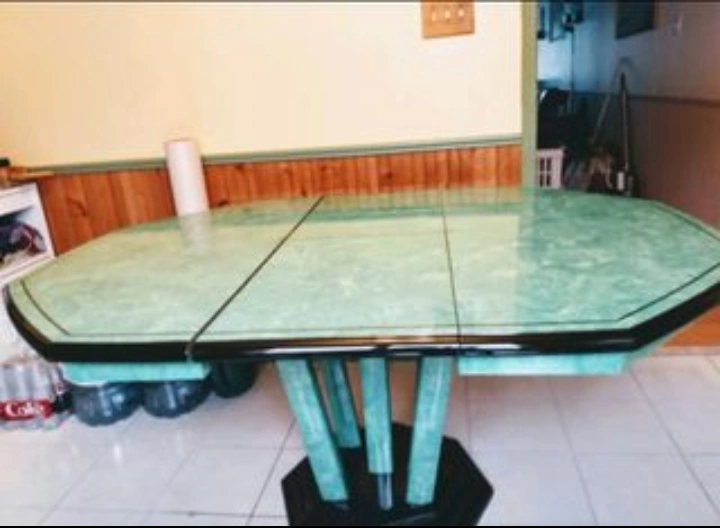 Green Marble Dining Table Set with 4 Chairs - photo 3