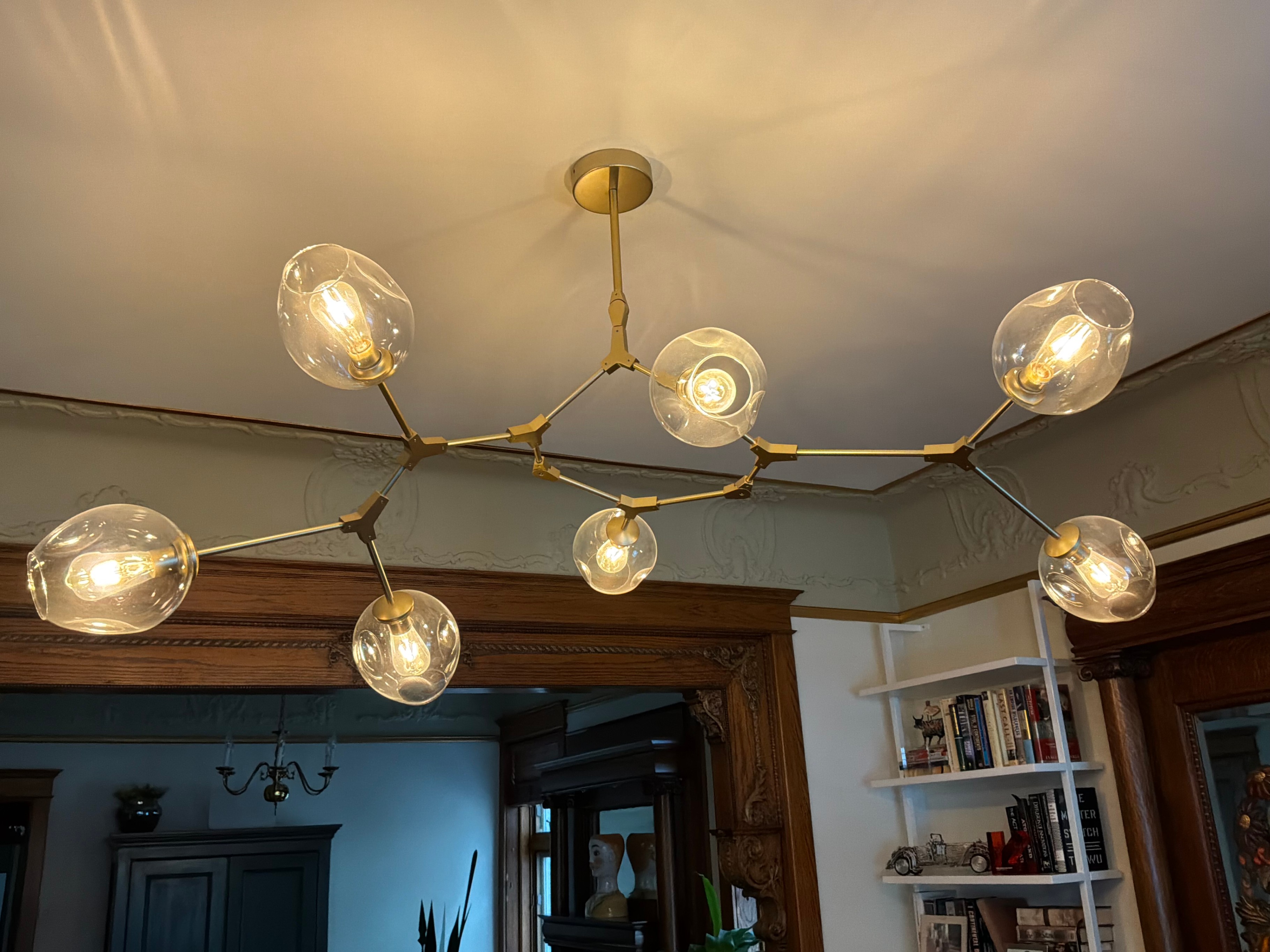 Modern branching globes chandelier - photo 2