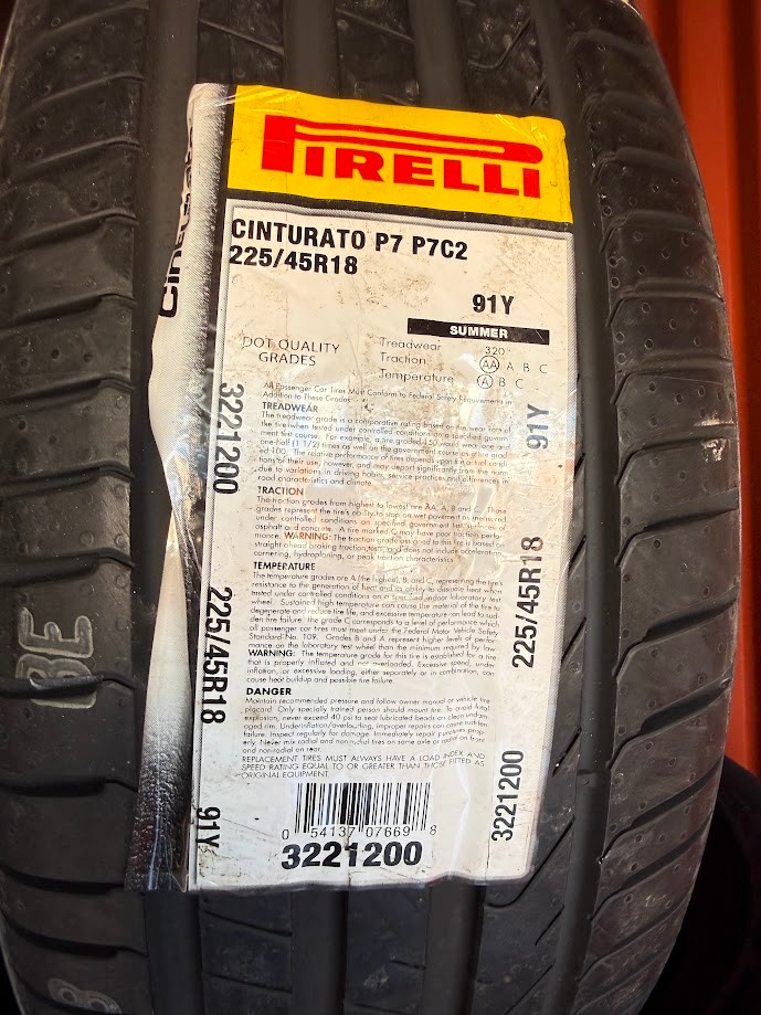 Pirelli Cinturato P7 225/45R18 91Y set of 4 - photo 2