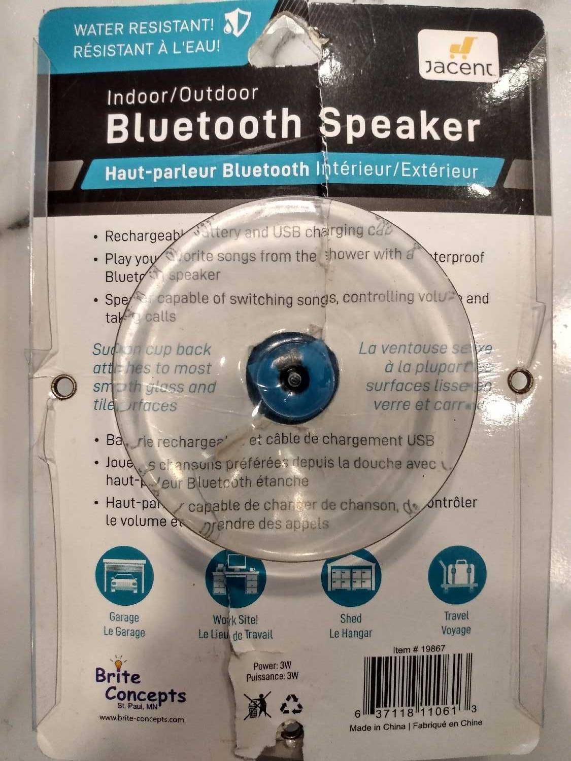 Jacent Indoor/Outdoor Bluetooth Speaker - New! - photo 2