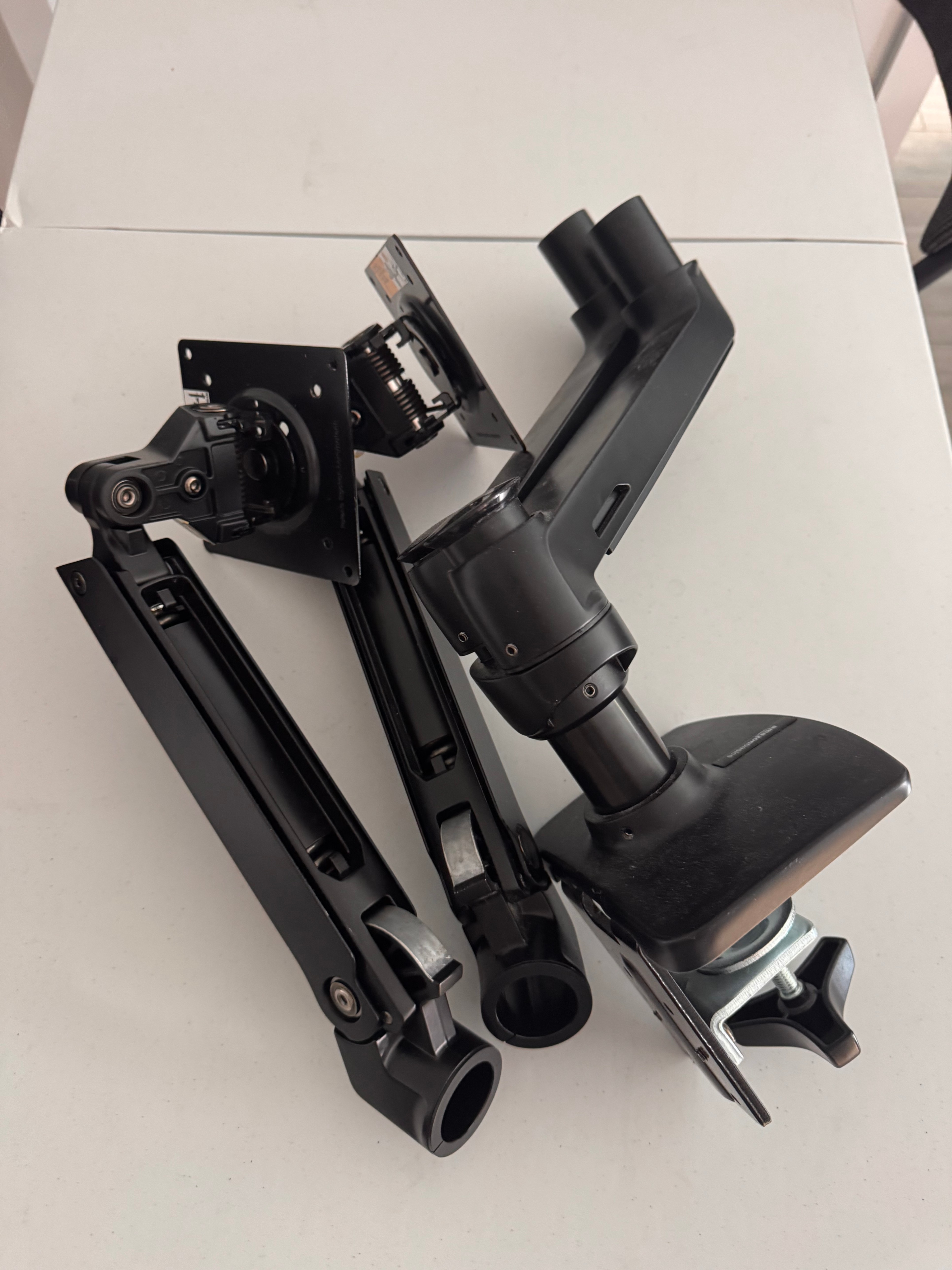 amazon basic dual Monitor Arm - Black - photo 2
