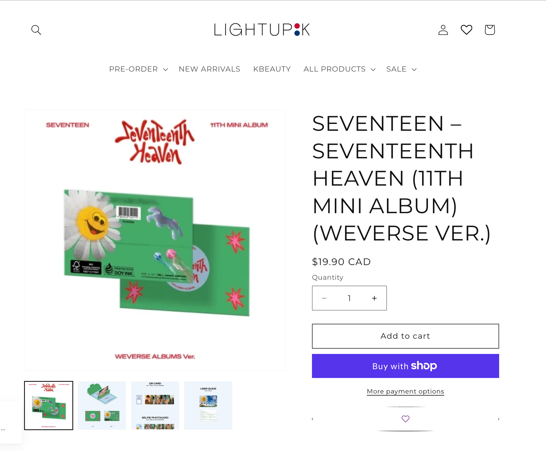 [WITH PC] SEVENTEEN(SVT)- SEVENTEENTH HEAVEN WEVERSE VER. Kpop - photo 3