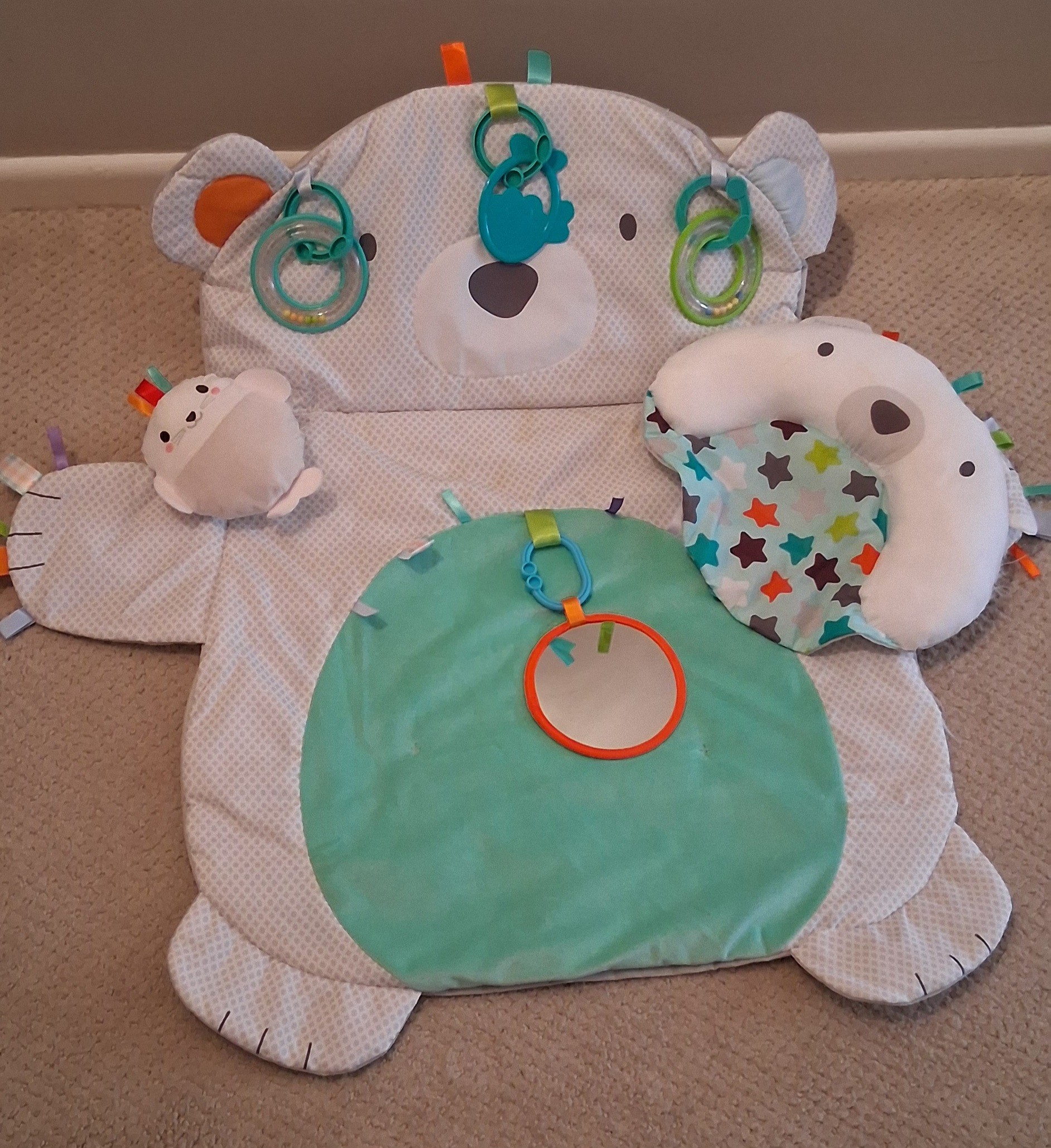 Bright Starts Tummy Time Prop & Play Activity Mat
