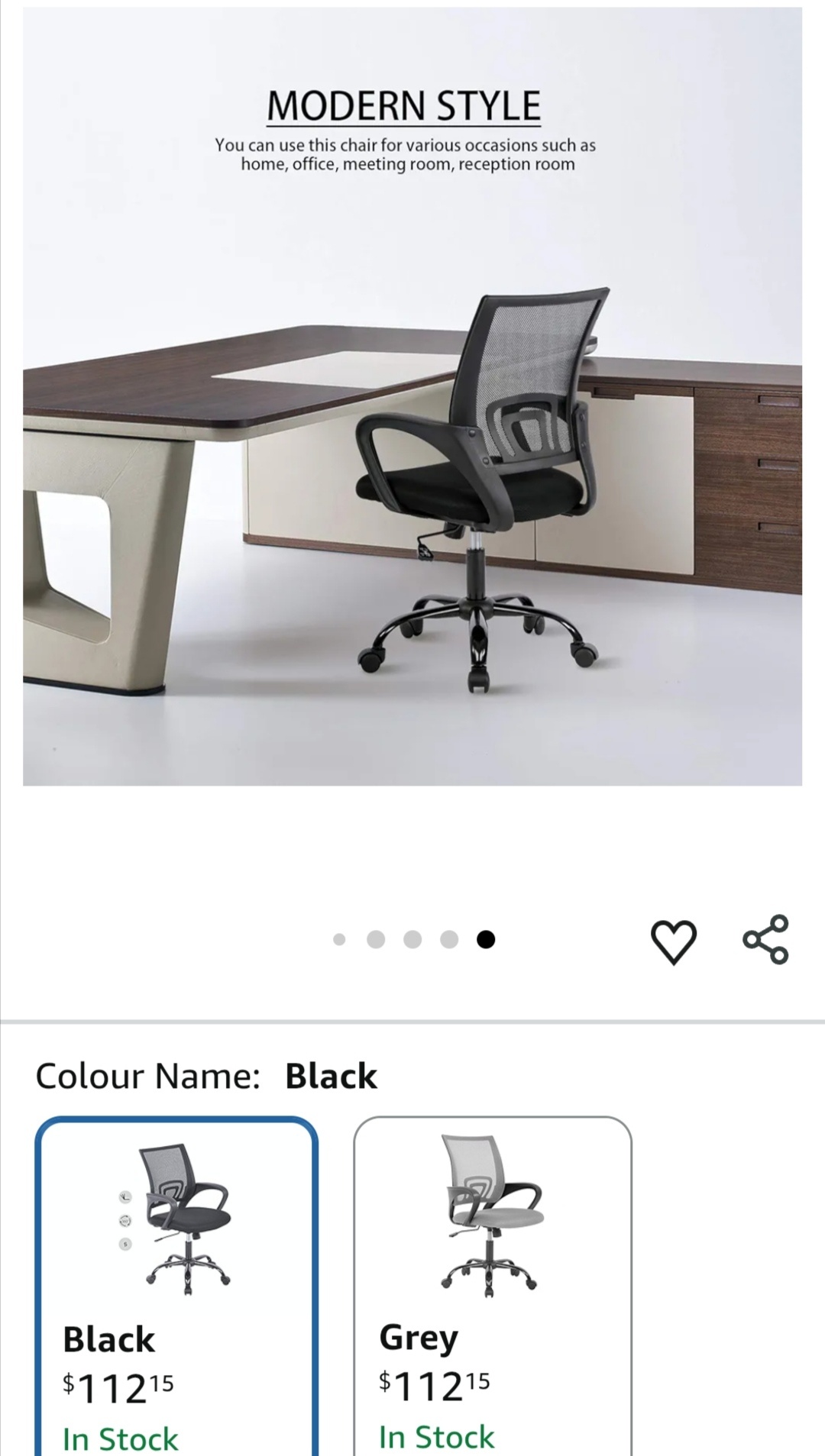 Moving SALES ! Black Mesh Office Chair with Wheels - photo 5
