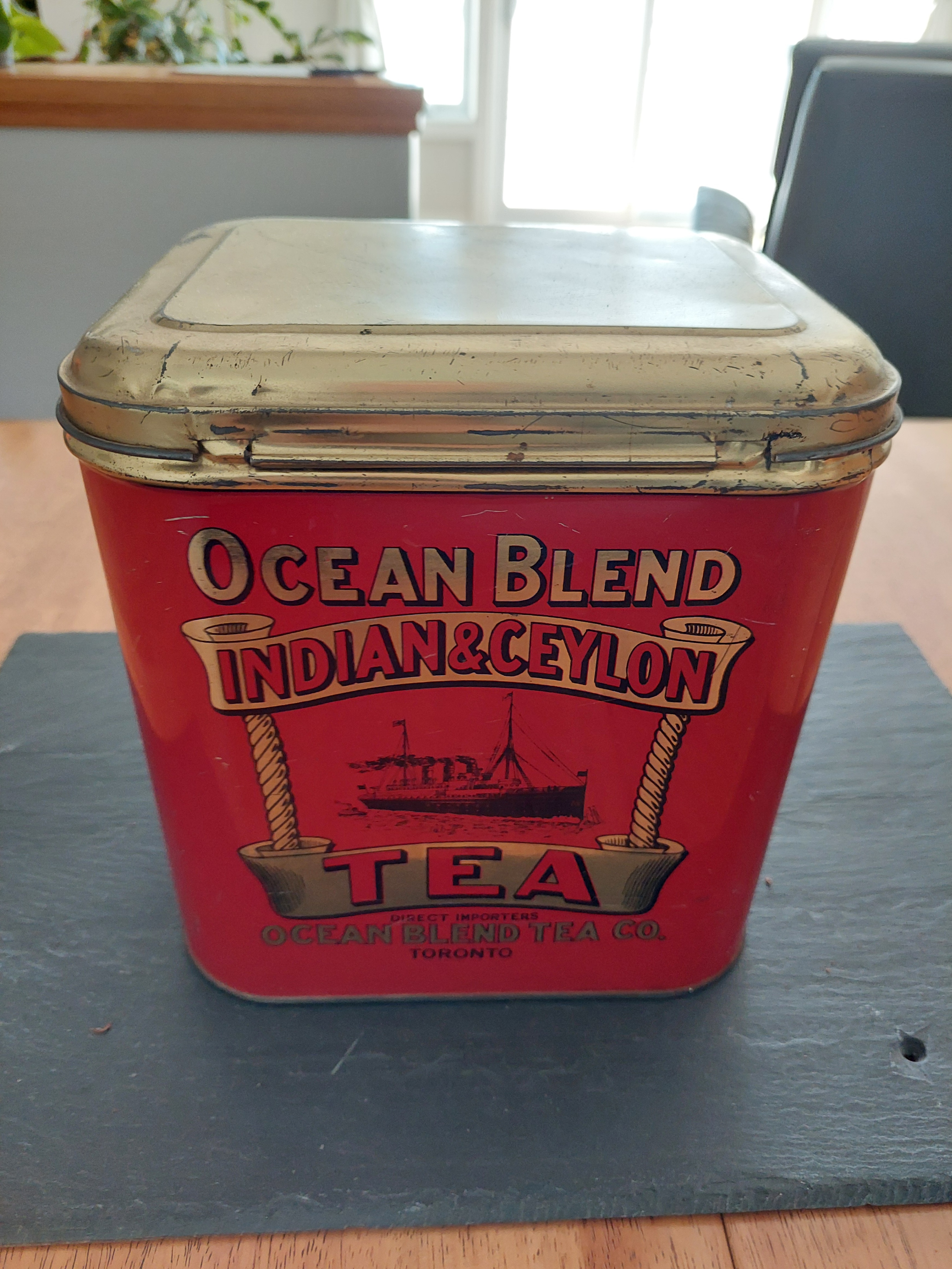 Vintage Ocean Blend Indian & Ceylon Tea Tin - photo 2