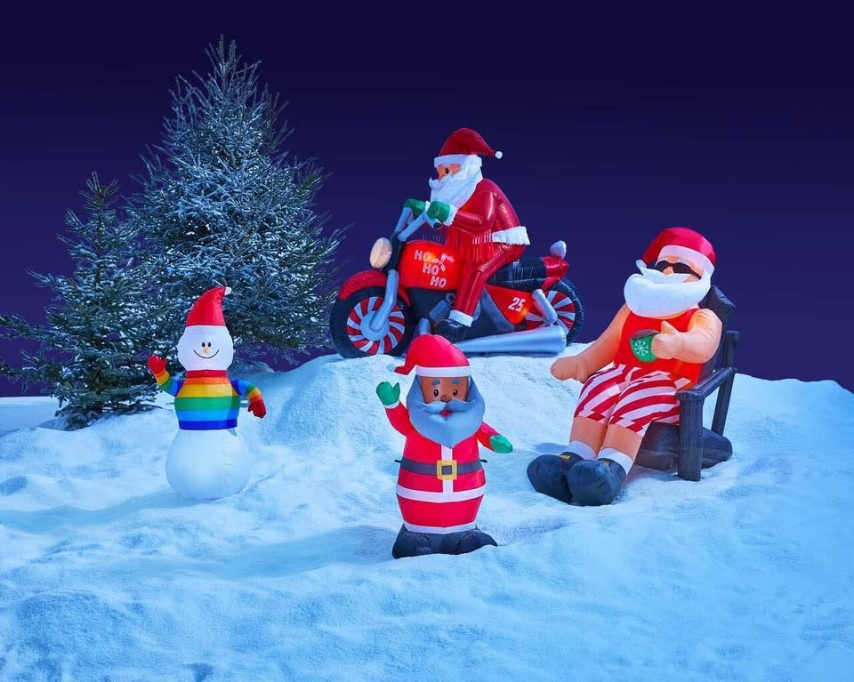 BRAND NEW in box airblown inflatable snowman 3.5ft lights up - photo 4