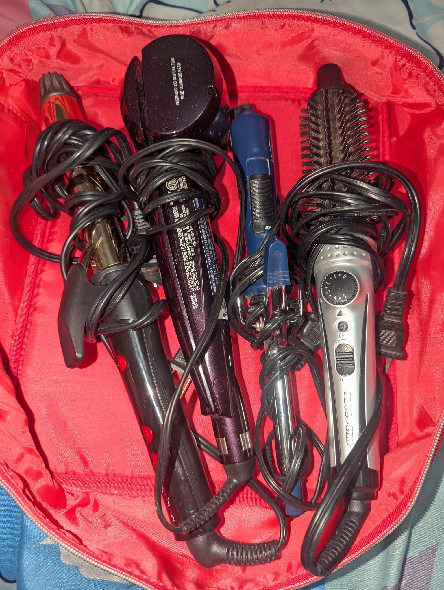 Curling irons different size & shapes