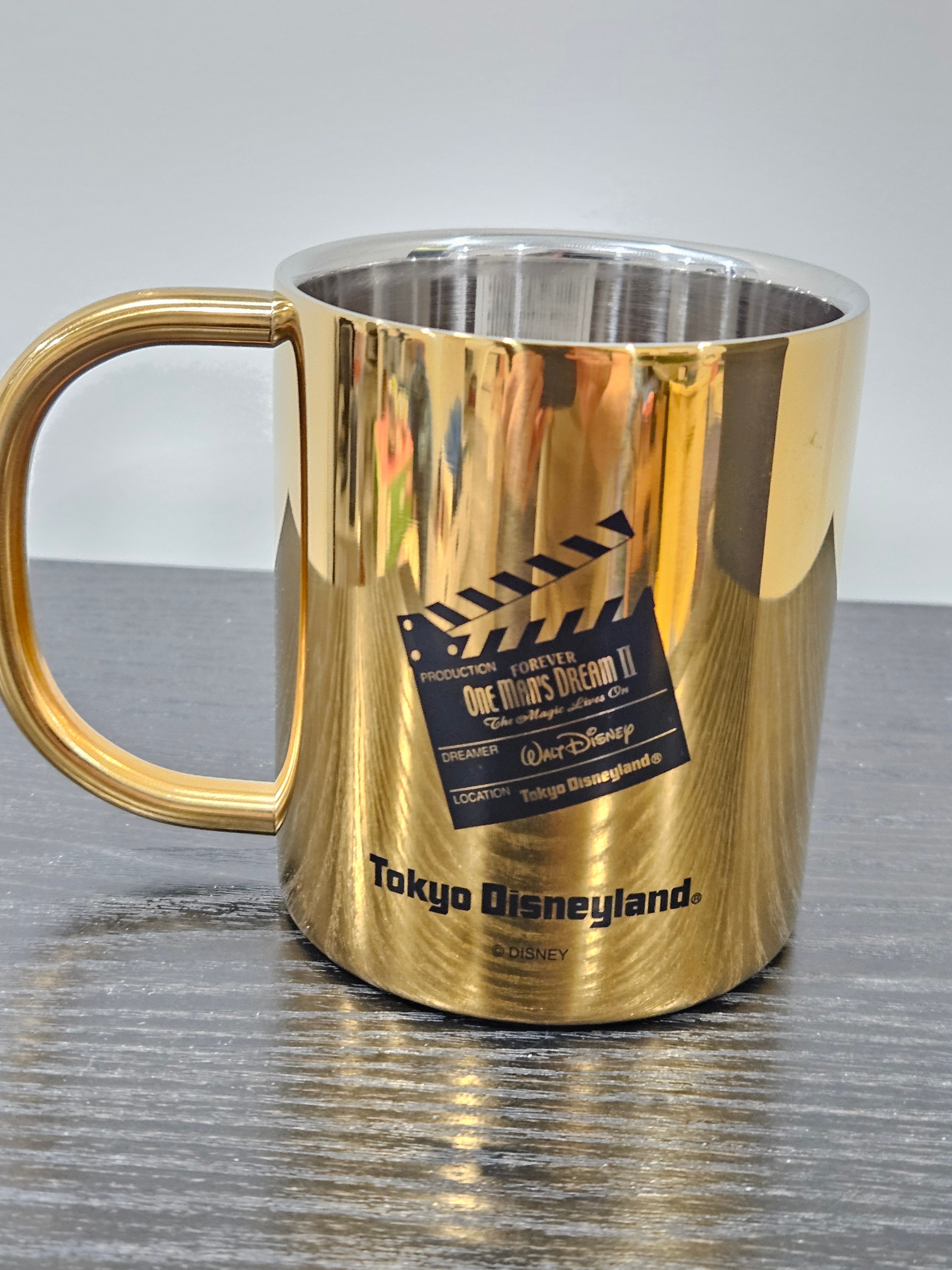 Tokyo Disneyland Gold Mug