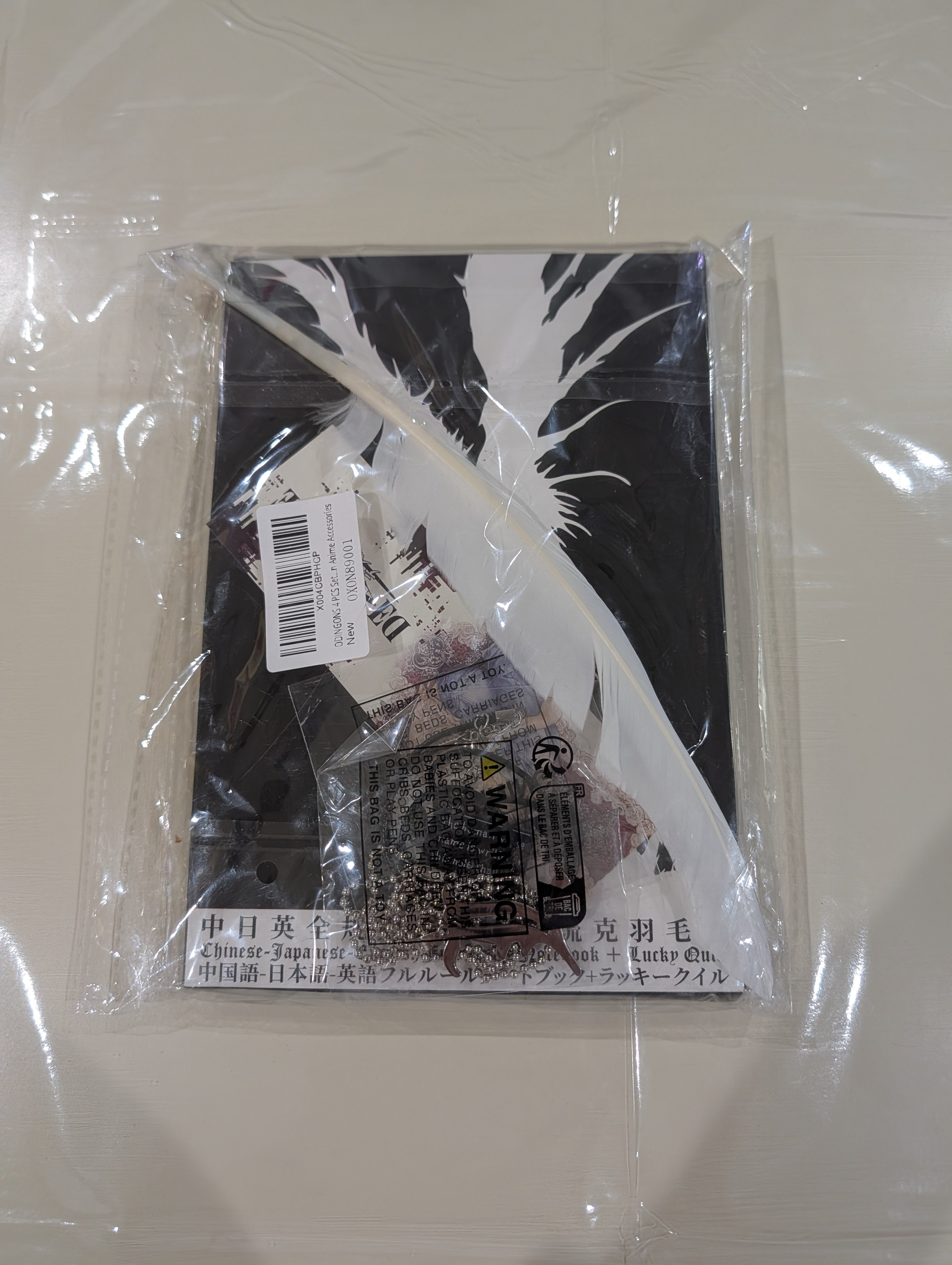 4 PCS Set Death Note Anime Cosplay Notebook & Accessories 🧡 - photo 2