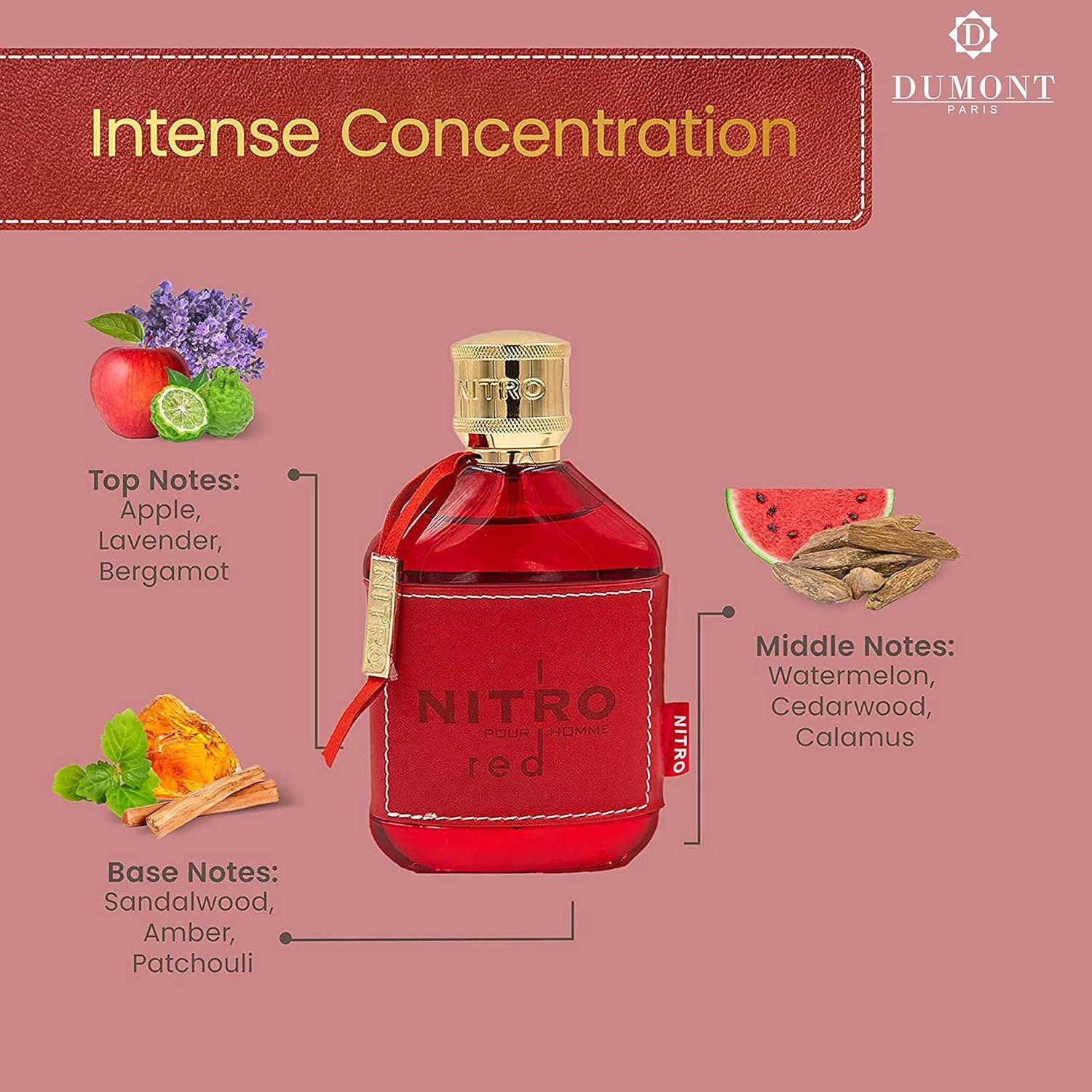 🔥 Dumont Nitro Red EDP – 99% Full | Excellent Condition - photo 2