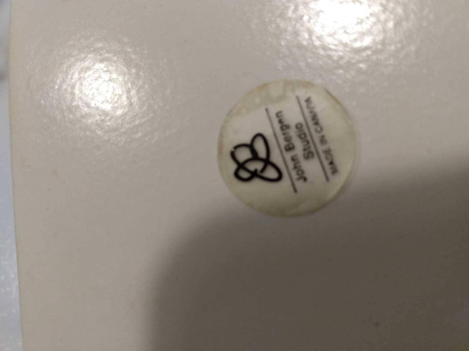 John Bergen Studio Vase - Authentic Etched & Labeled - photo 4