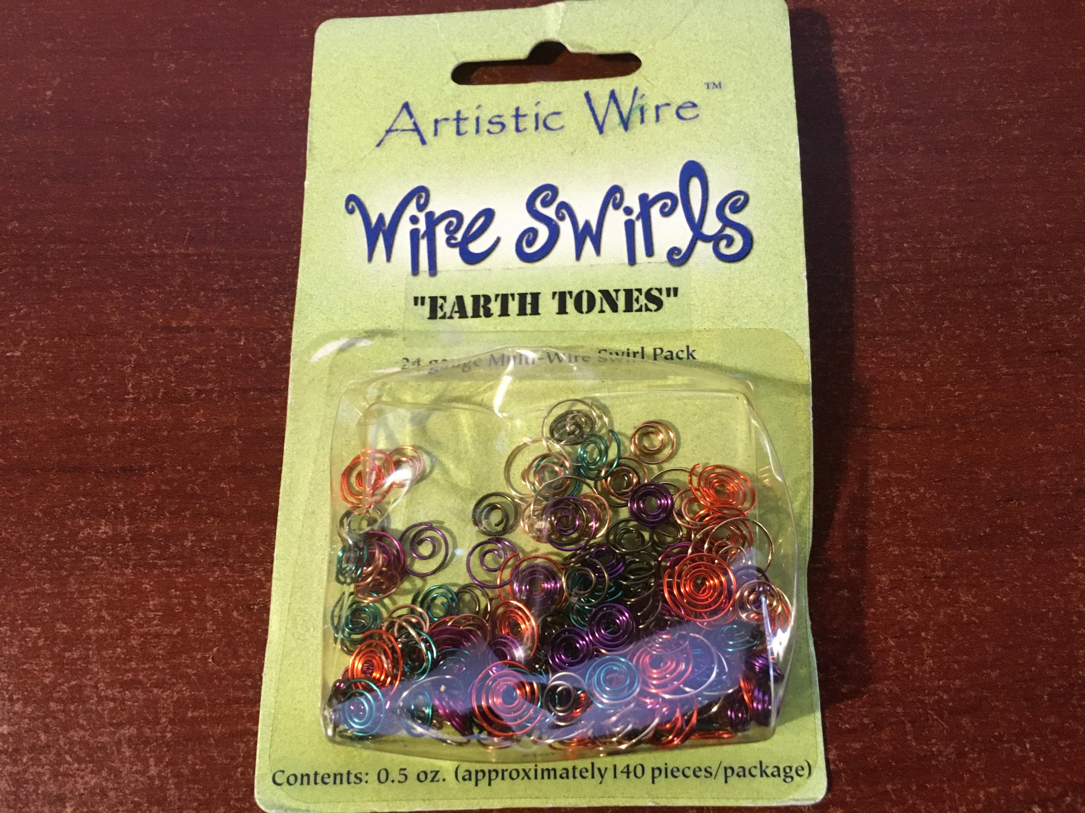 Artistic Wire Swirls - Earth Tones