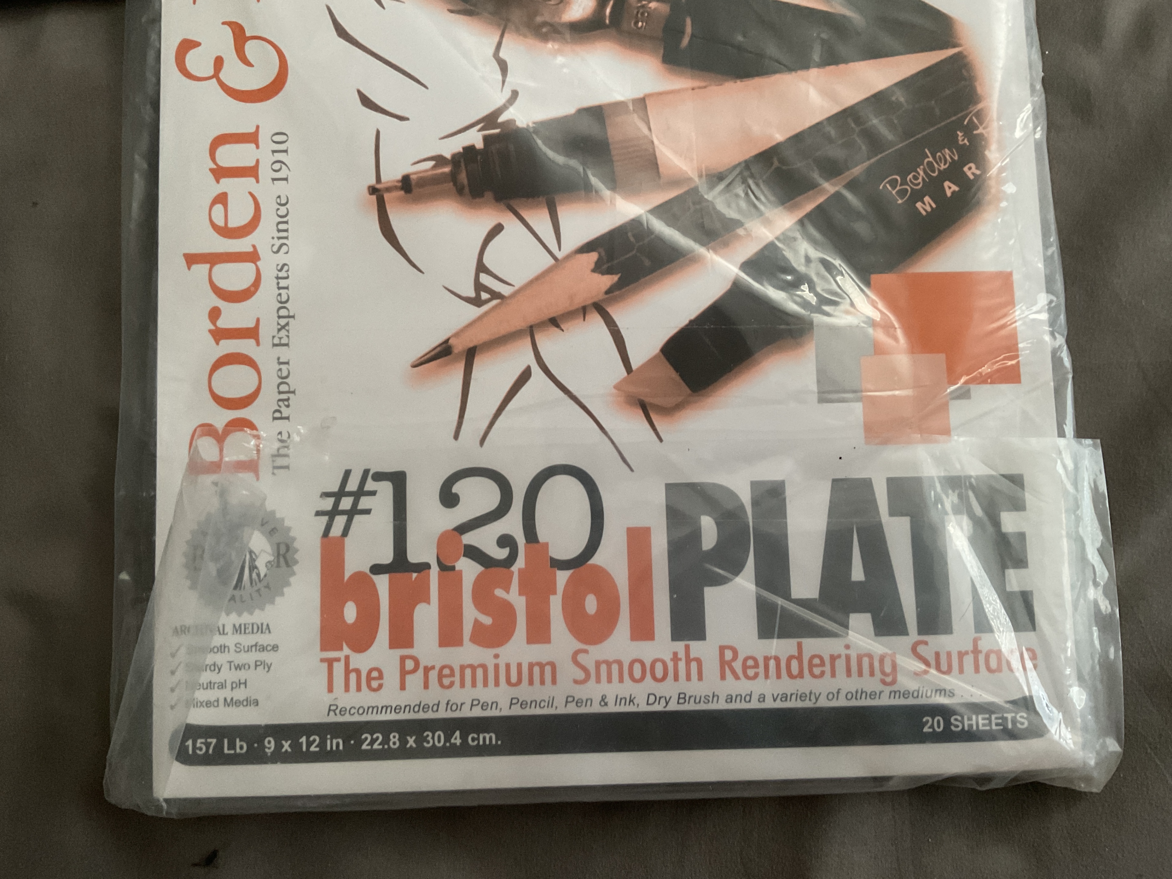 Borden & Riley #120 Bristol Plate Pad - New - photo 3