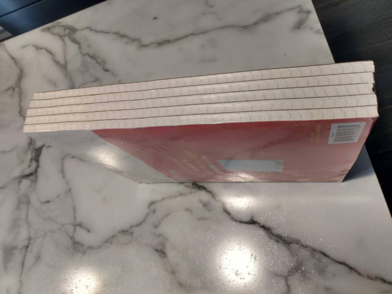 8-3/8" x 10-7/8" White Quad Ruled Writing Pads - 96 ct
