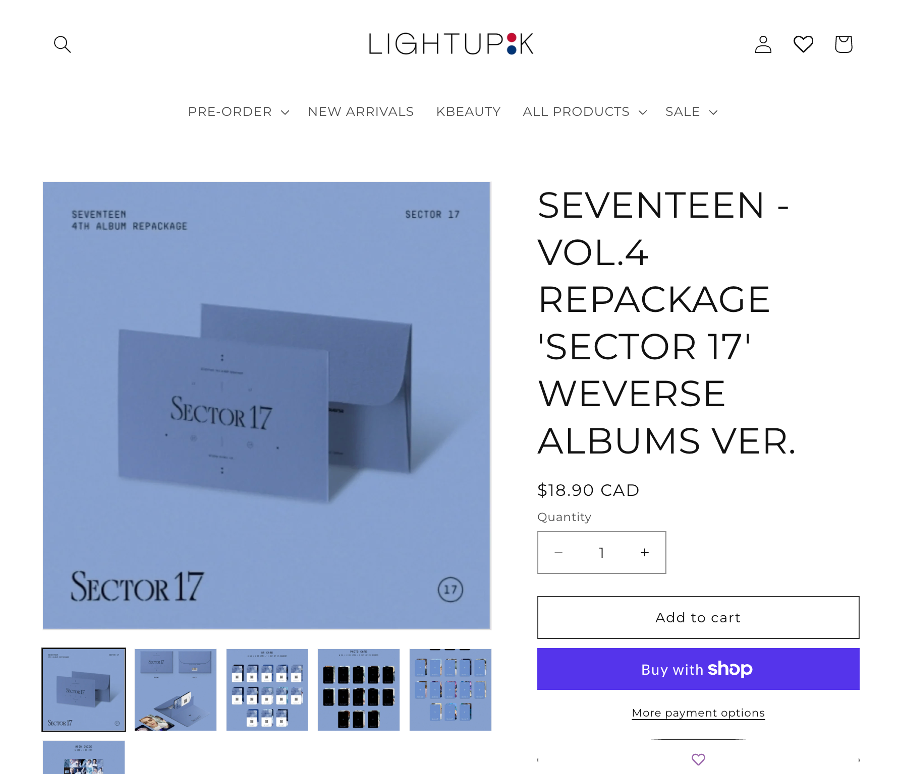 [WITH PCS] SEVENTEEN(SVT)- SECTOR 17 WEVERSE ALBUMS VER. Kpop - photo 3