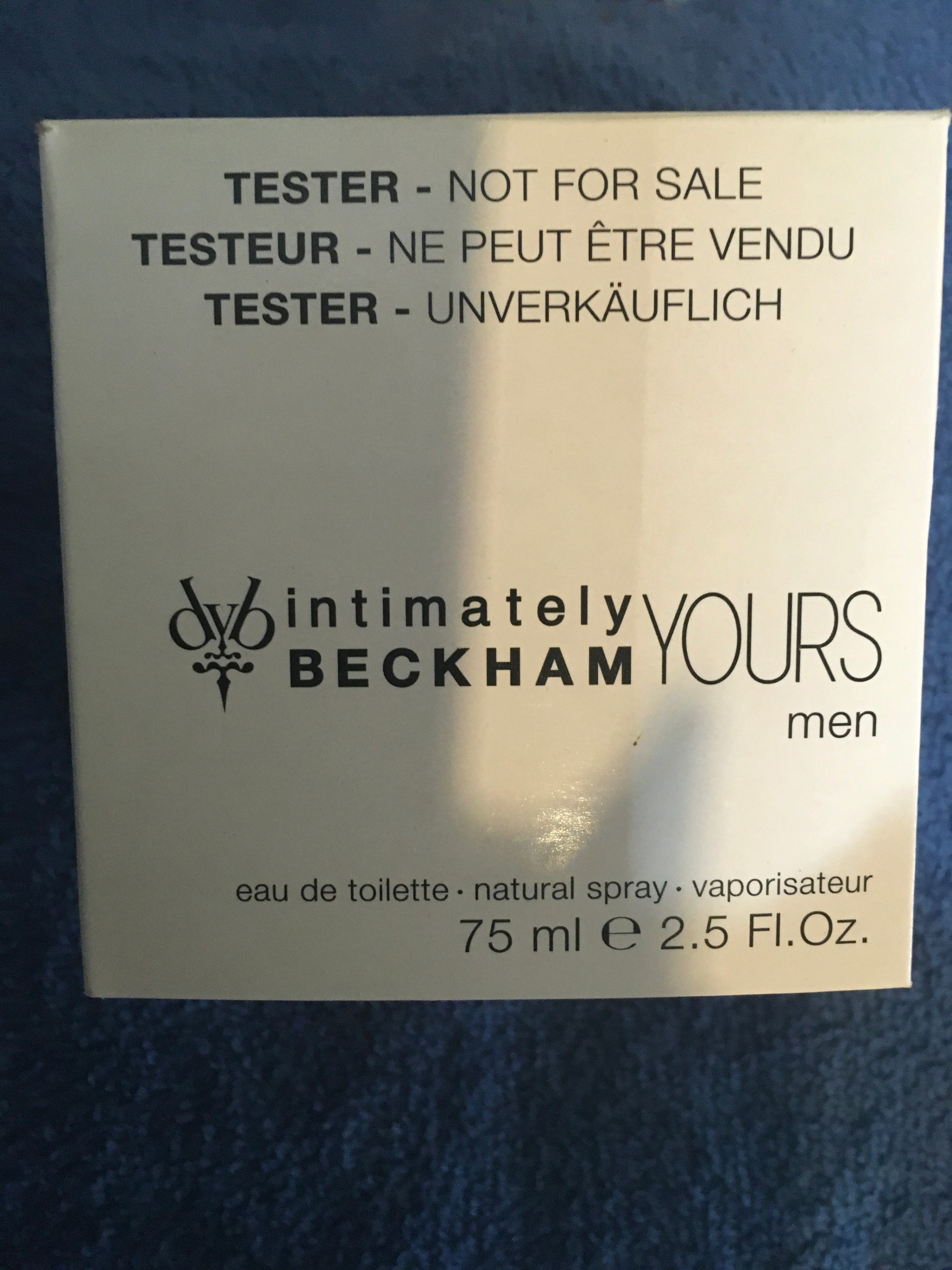 David Beckham Intimately Yours Men 75ml Tester