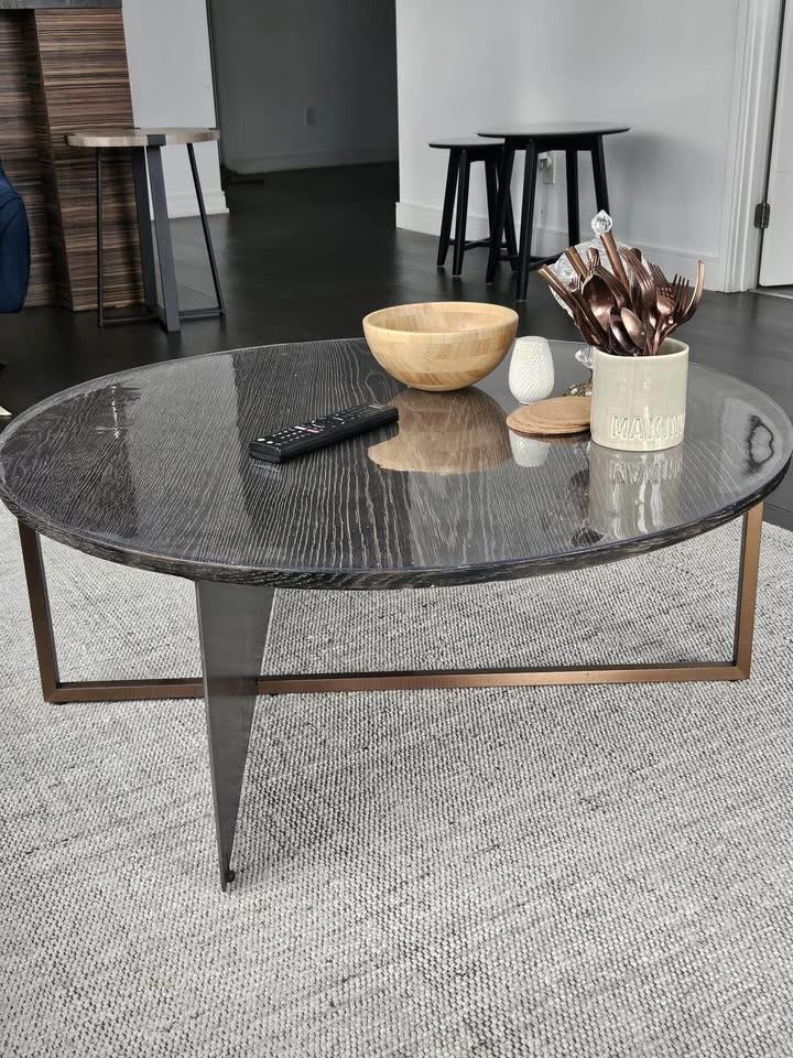 West Elm Wood Round Coffee Table (46") - photo 2