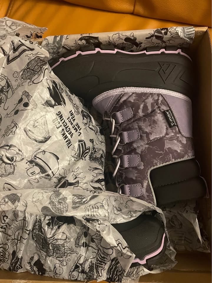 BRAND NEW girl youth ripzone subzero snow winter boots size 1Y - photo 3