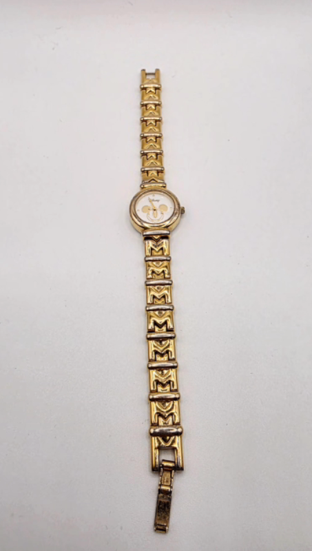 Disney Mickey Mouse Gold Bracelet Watch