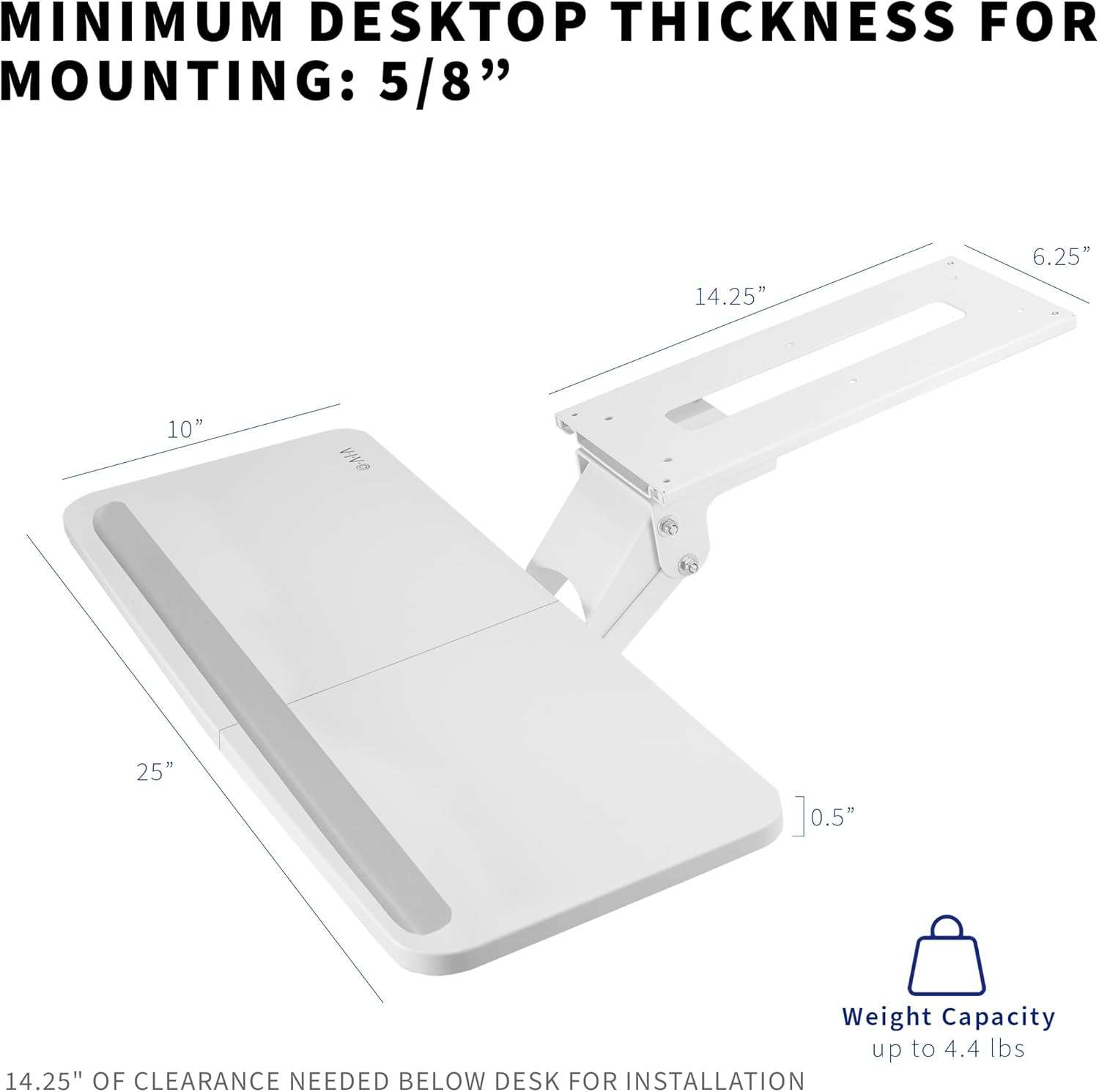 🏆New VIVO Adjustable Computer Keyboard/Mouse Platform Tray - photo 3
