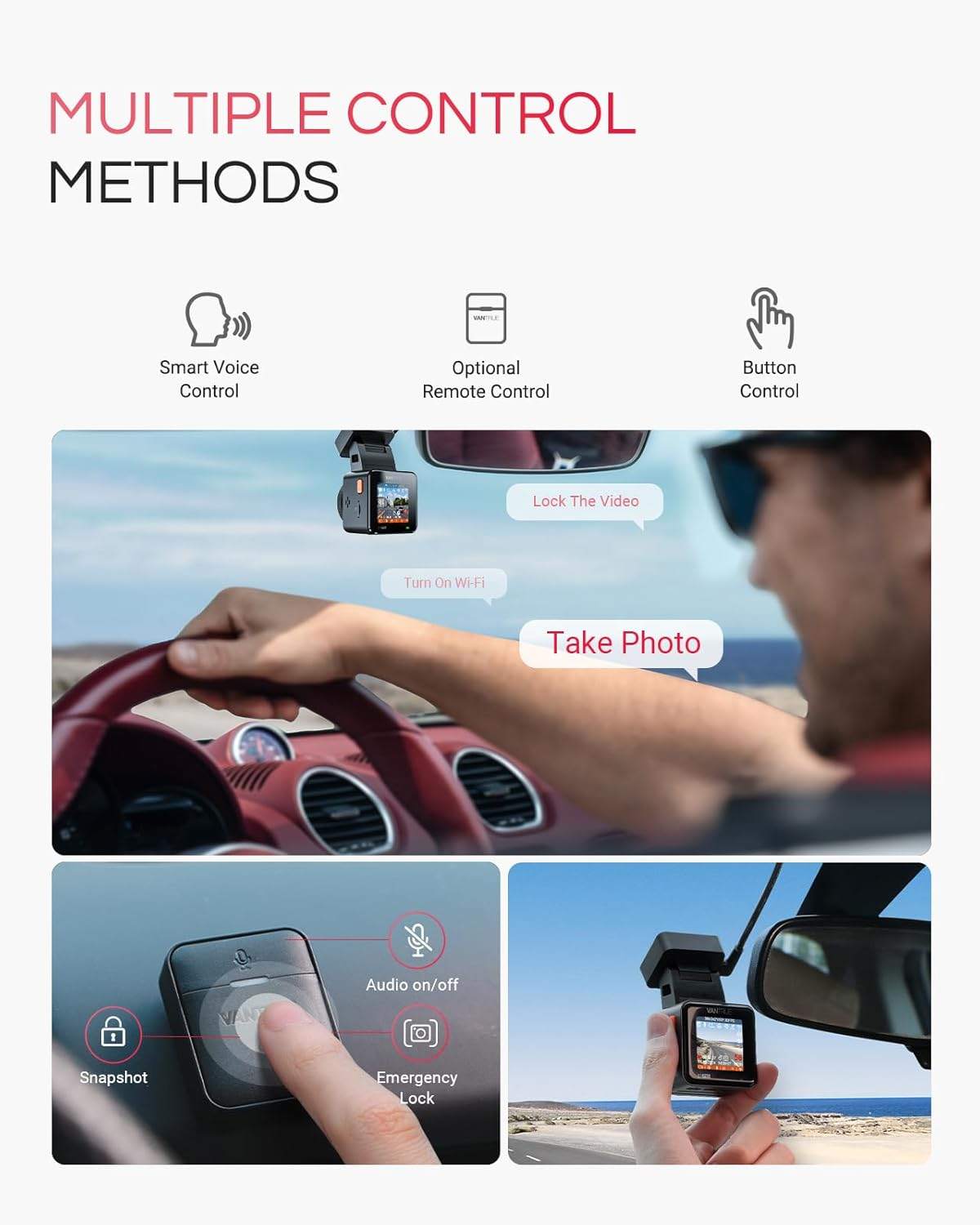 Vantrue E1 Pro 4K Mini Dash Cam - photo 5