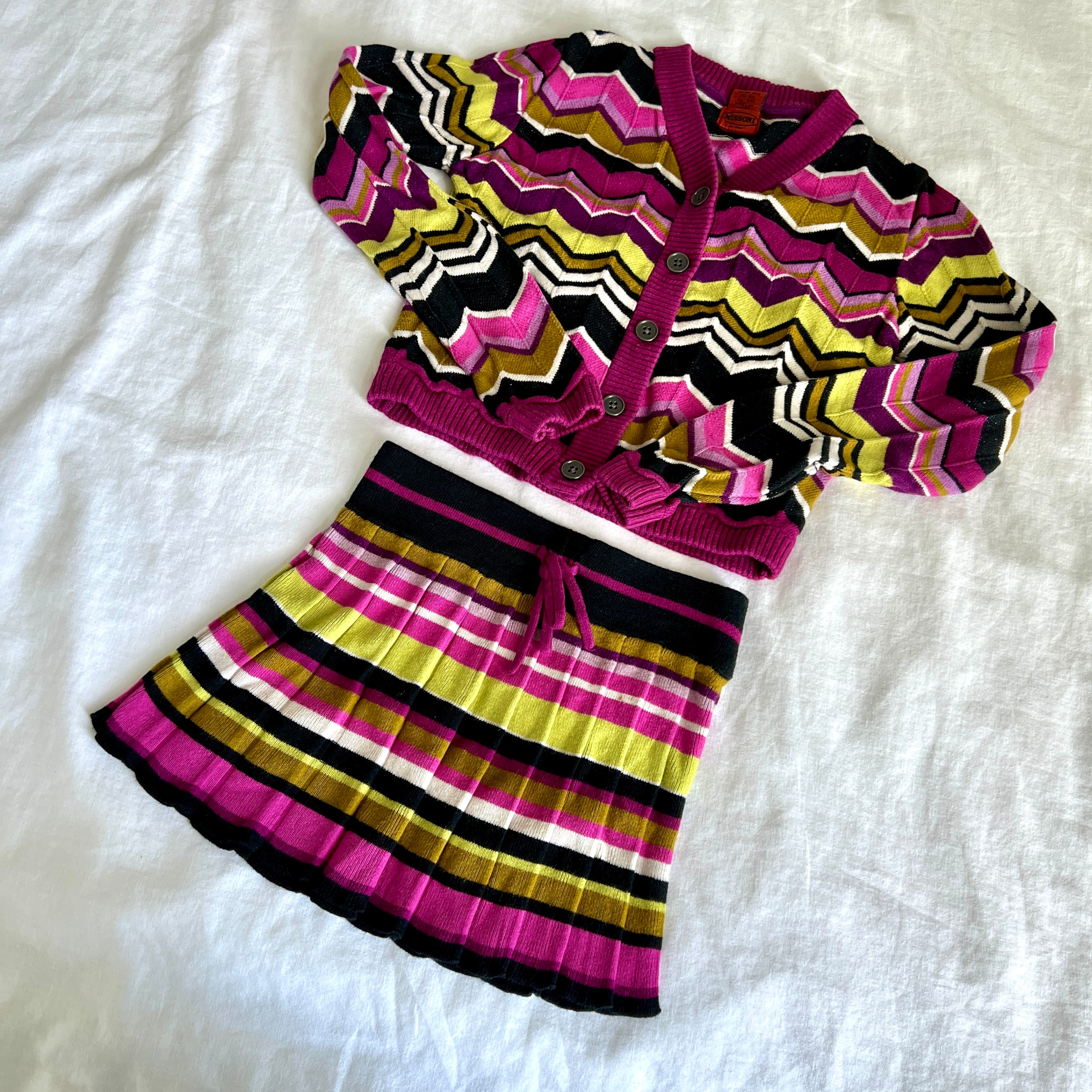 Missoni for Target Girls Cardigan Sweater and Pleated Skirt Set
