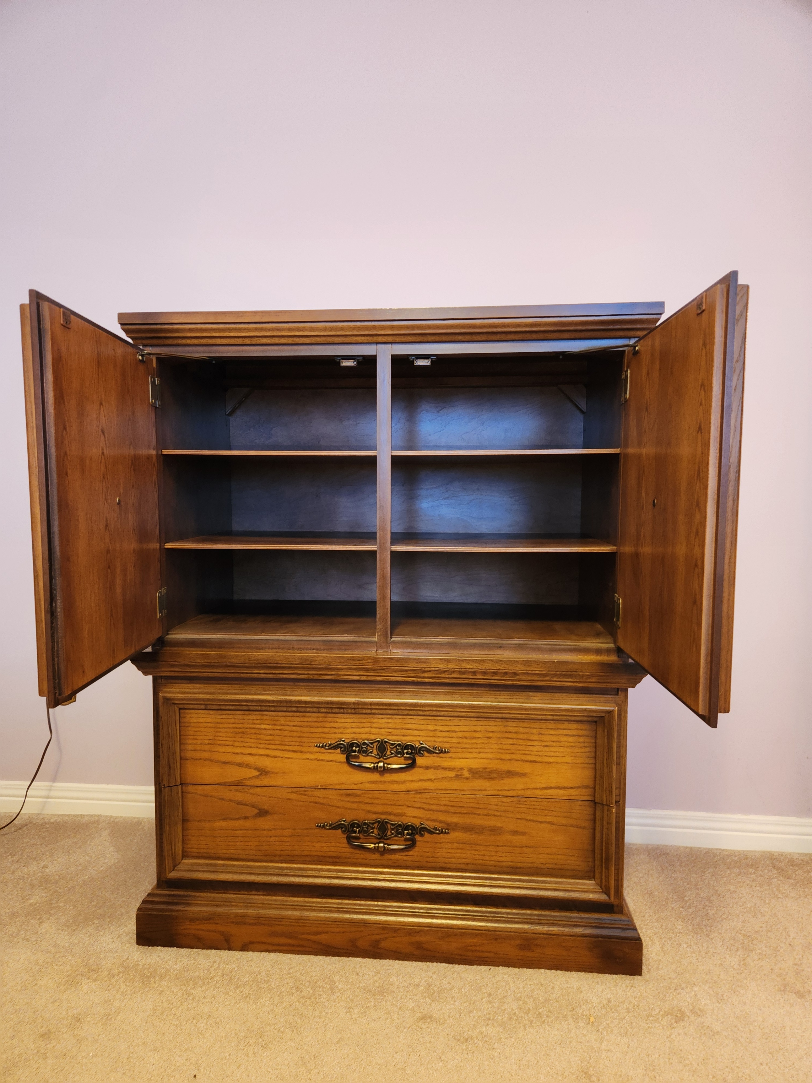 Vintage 6-Piece Bedroom Set - Dresser, Mirror, 2 Nightstands - photo 3