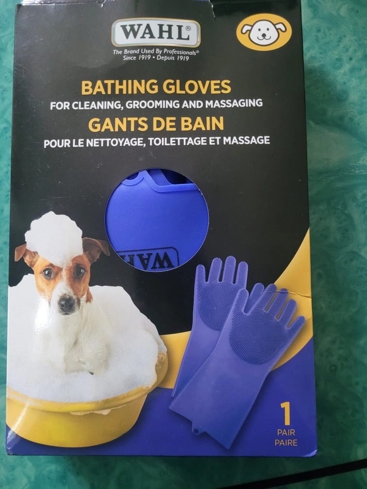 Wahl Bathing Gloves for Pets - New