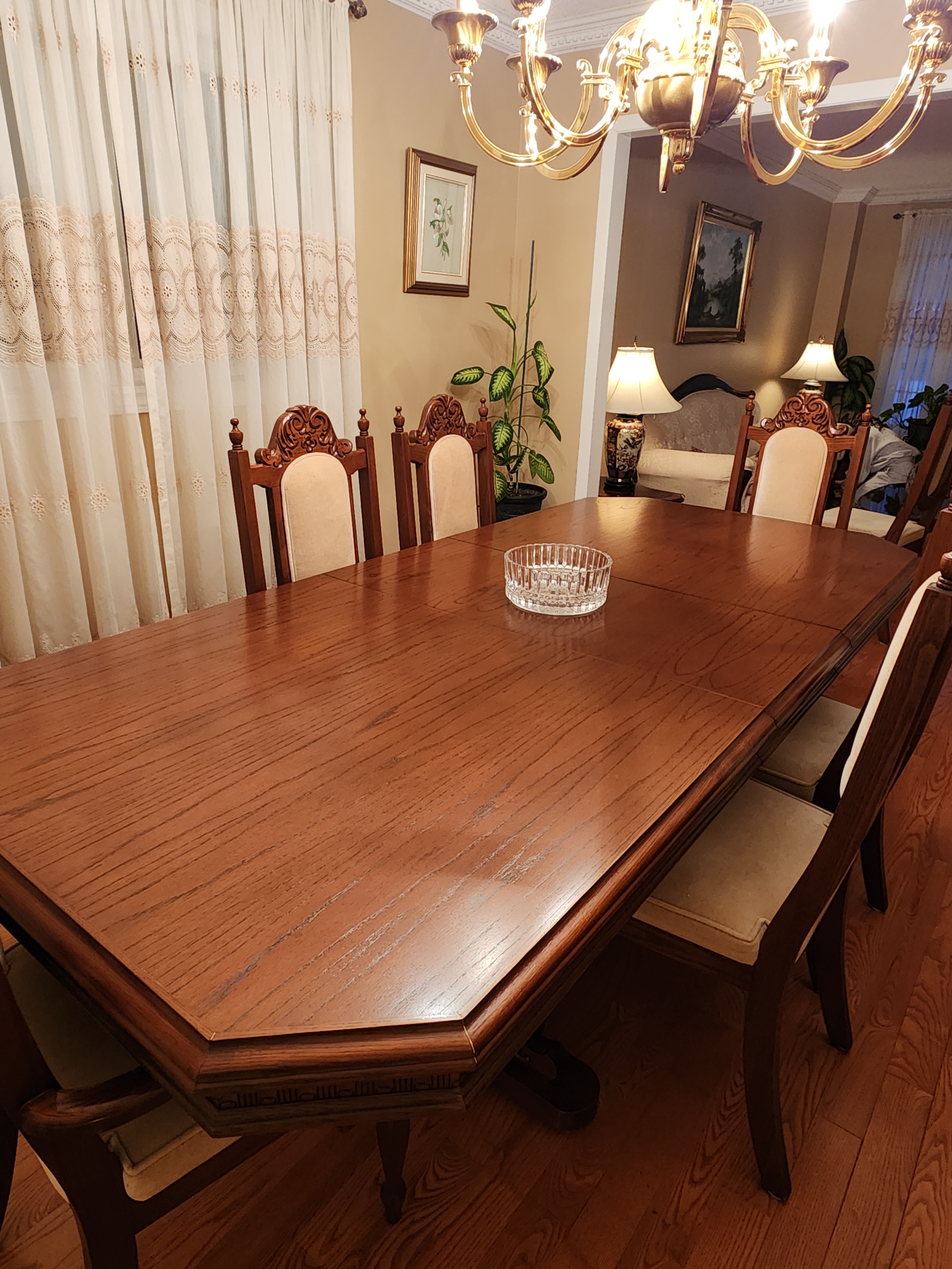 Dining Room Set with Hutch and Eight Chairs - photo 2