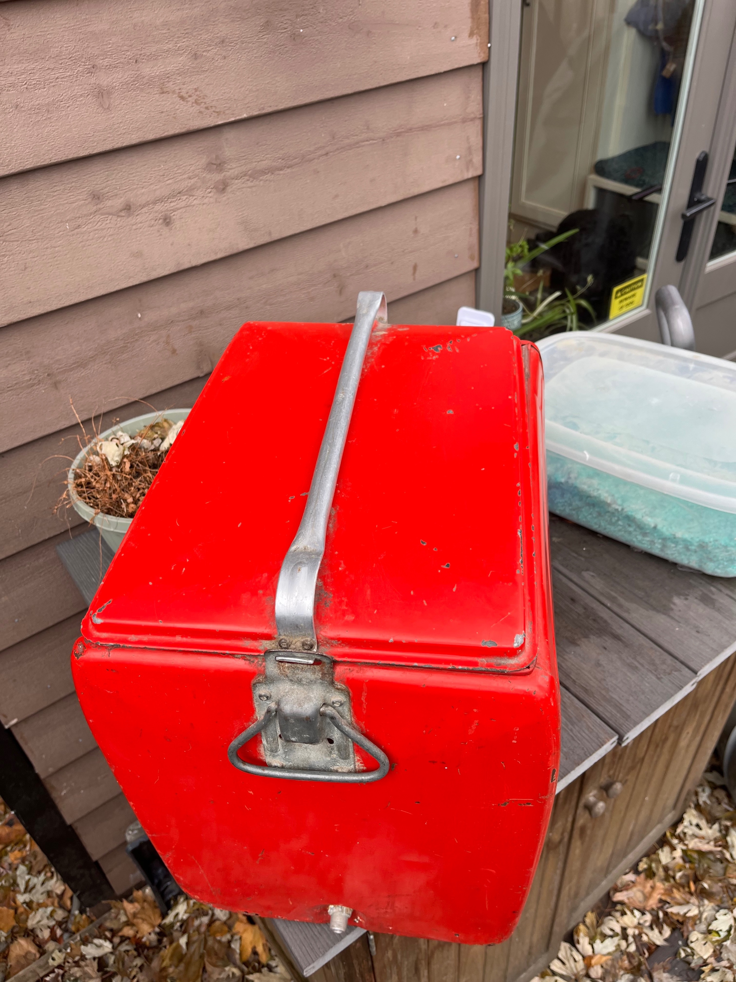 Vintage 1950s Coca-Cola in Bottles Metal Ice Chest Cooler Coke - photo 2