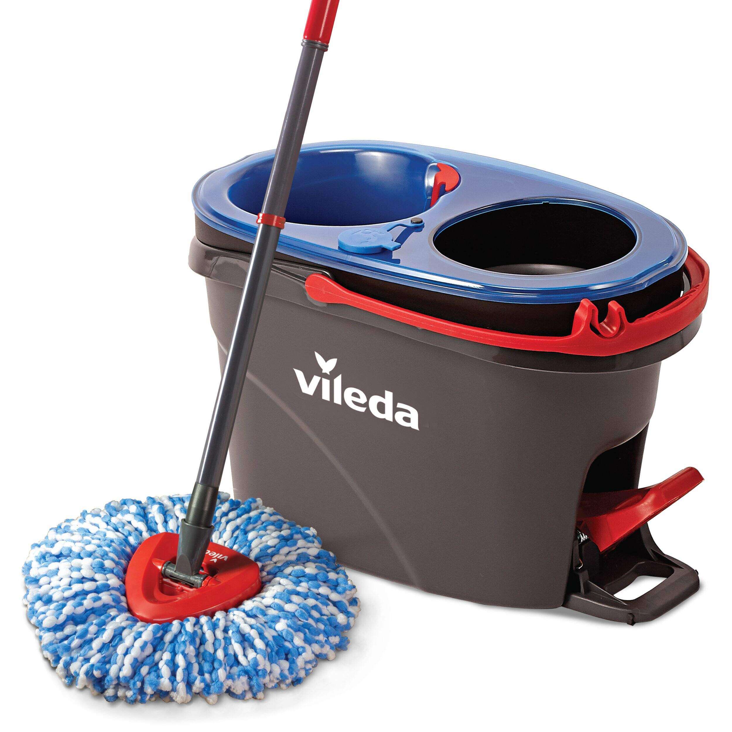 EasyWring Spin Mop and Bucket System PLUS 3 brand new mop heads