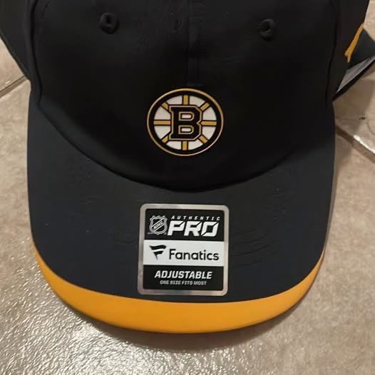 BRAND NEW men fanatics boston bruins hockey adjustable cap hat - photo 3