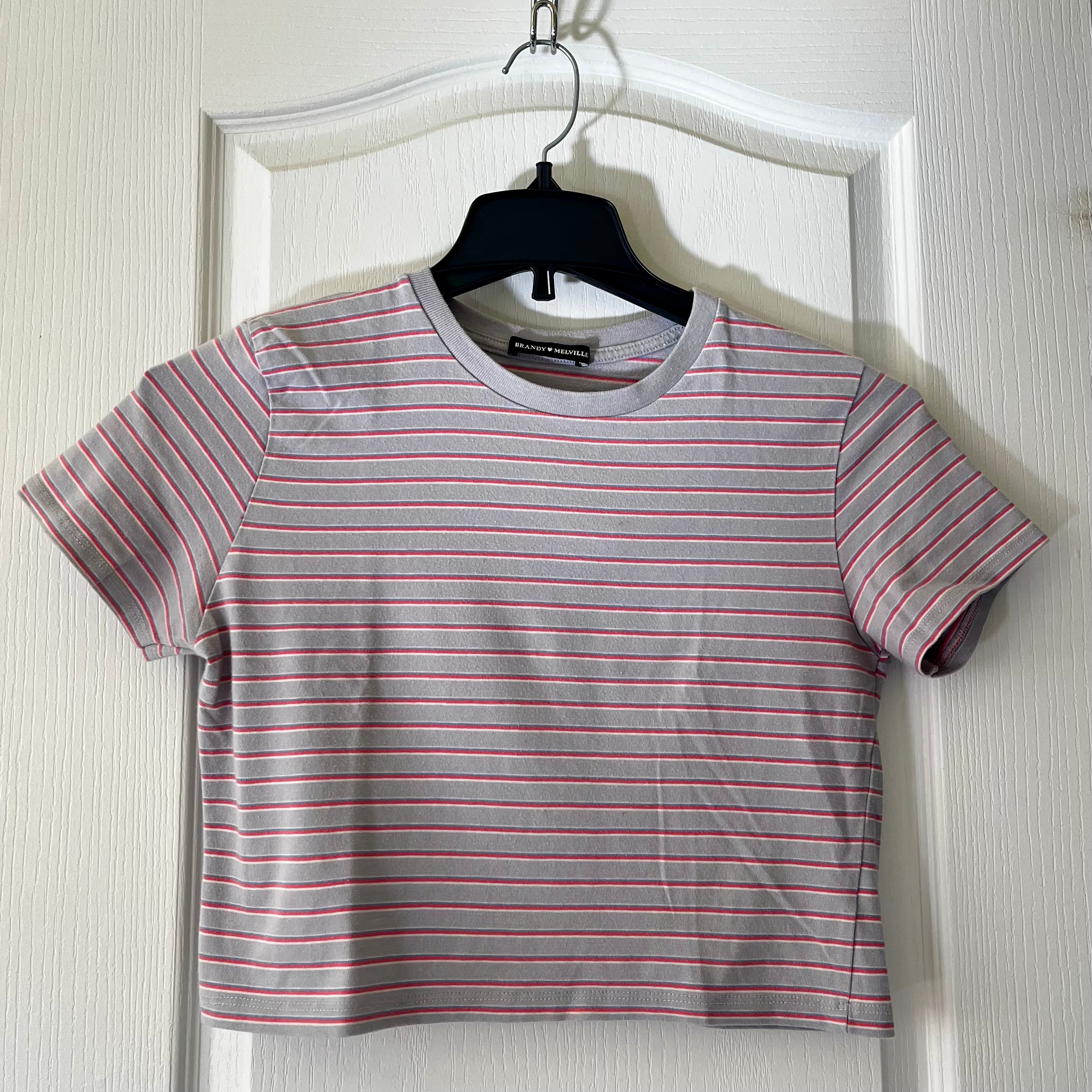 Brandy Melville Cropped Stripped Top - photo 4