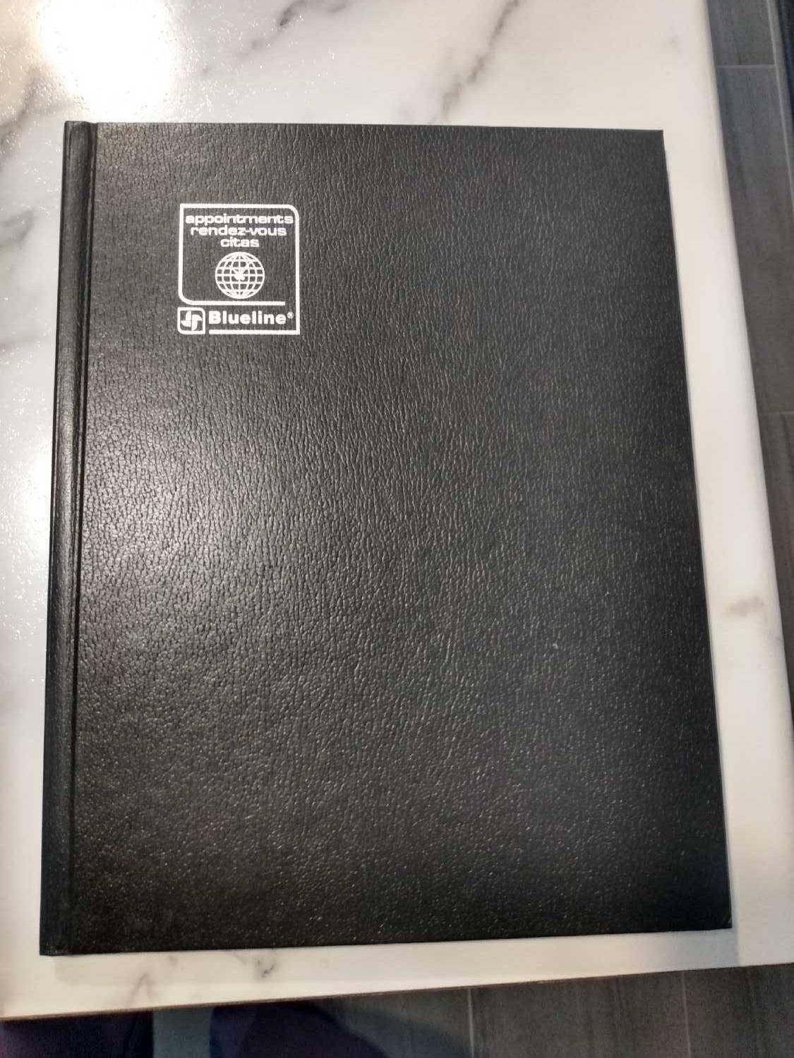Blueline Black Appointment Book