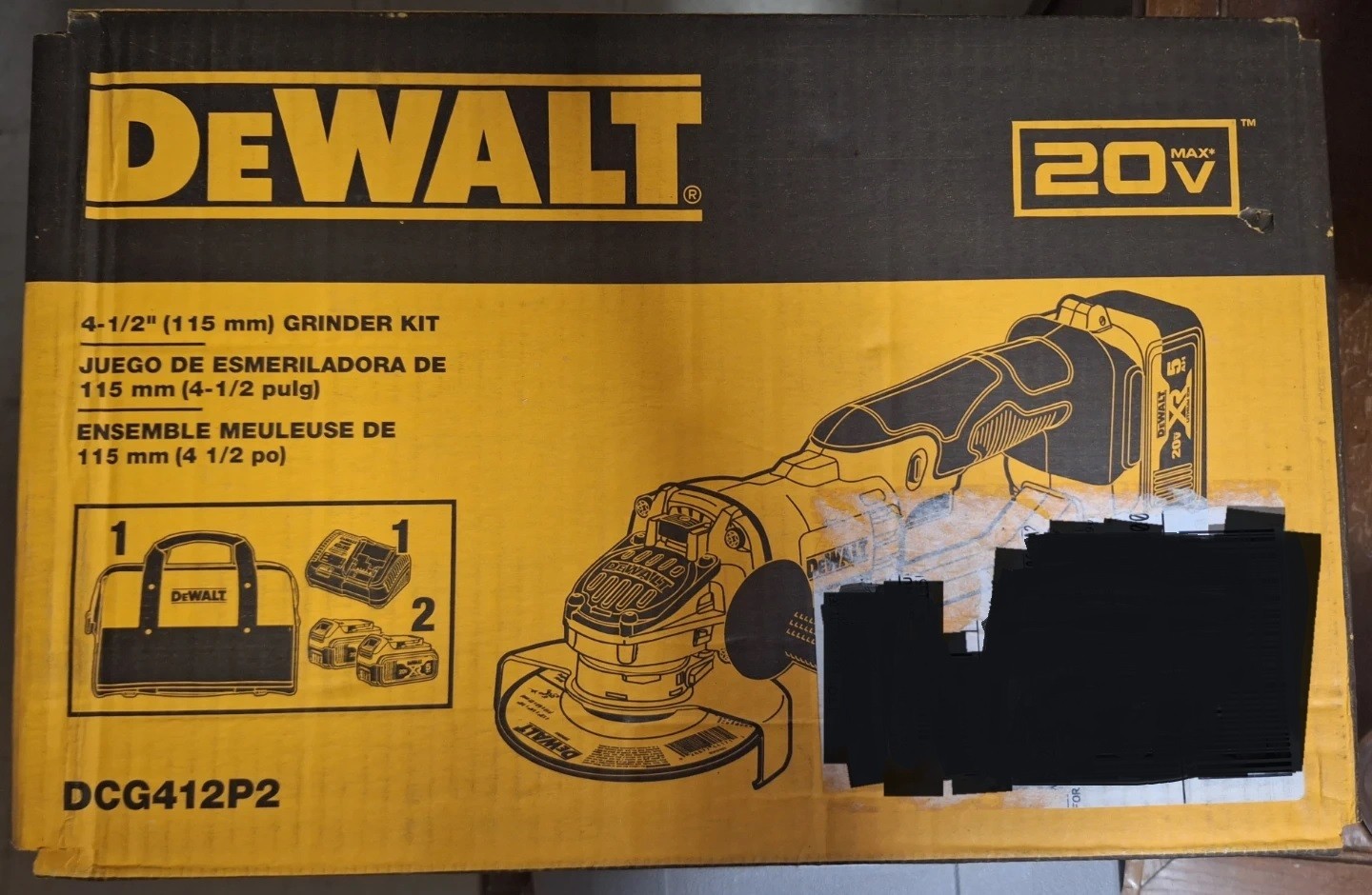 DEWALT 20V MAX XR Cordless Brushless Angle Grinder Kit - photo 2