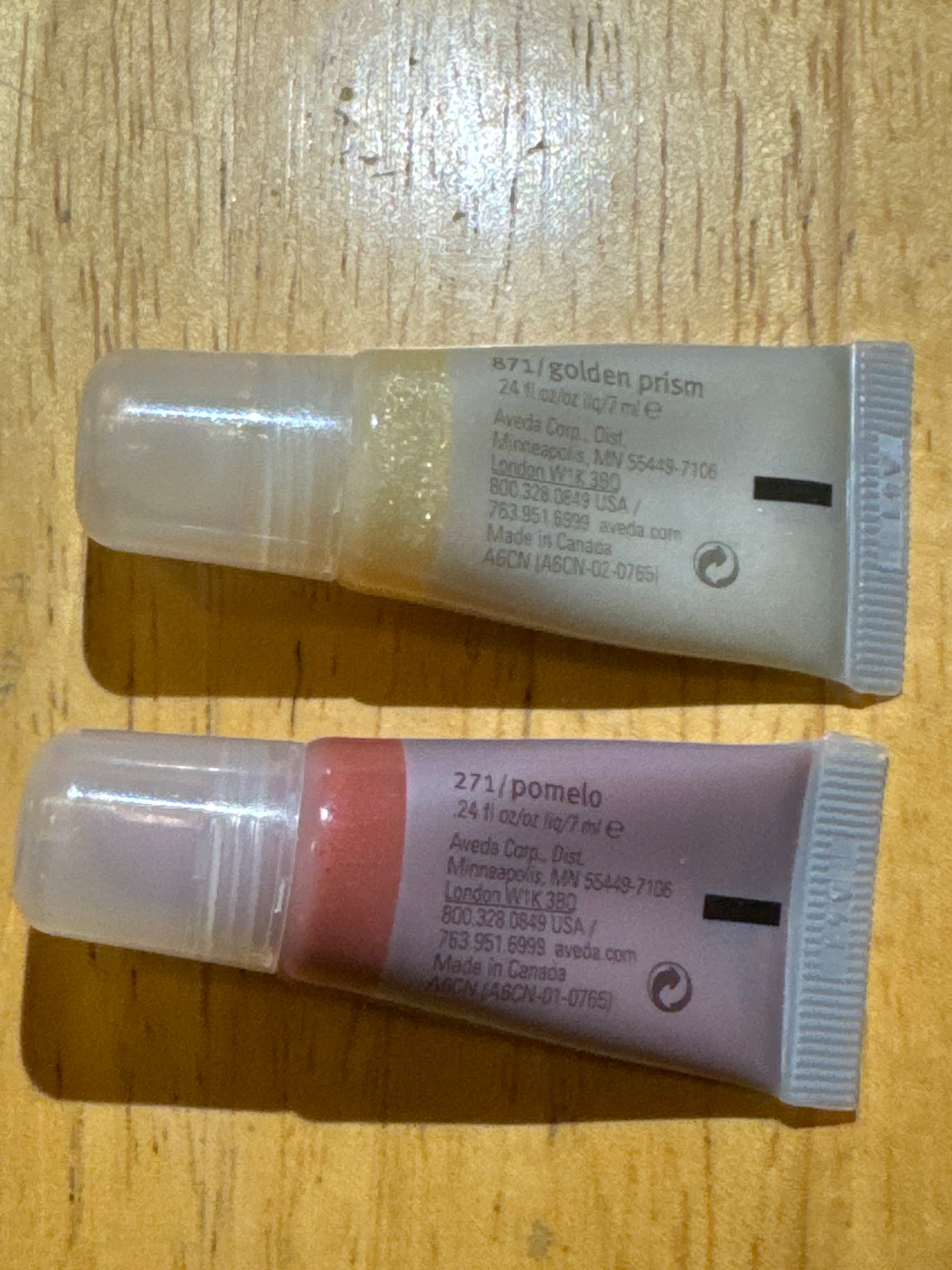New Aveda Lip Shine - Golden Prism & Pomelo - photo 2