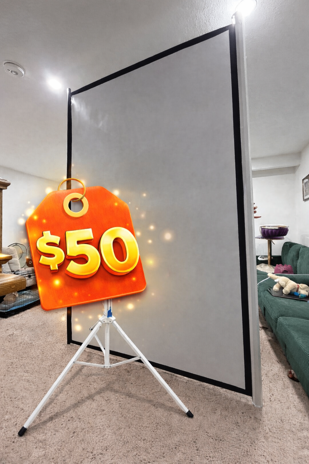 Portable Projection Screen with stand