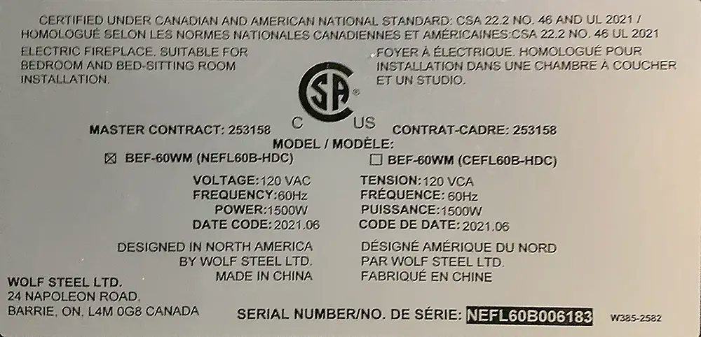 Napoleon Entice 60 (NEFL60B-HDC) Wall Hanging Electric Fireplace - photo 5