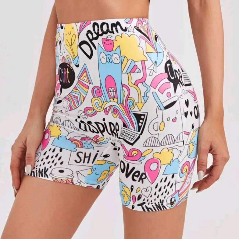 Graphic Shorts - Size XS