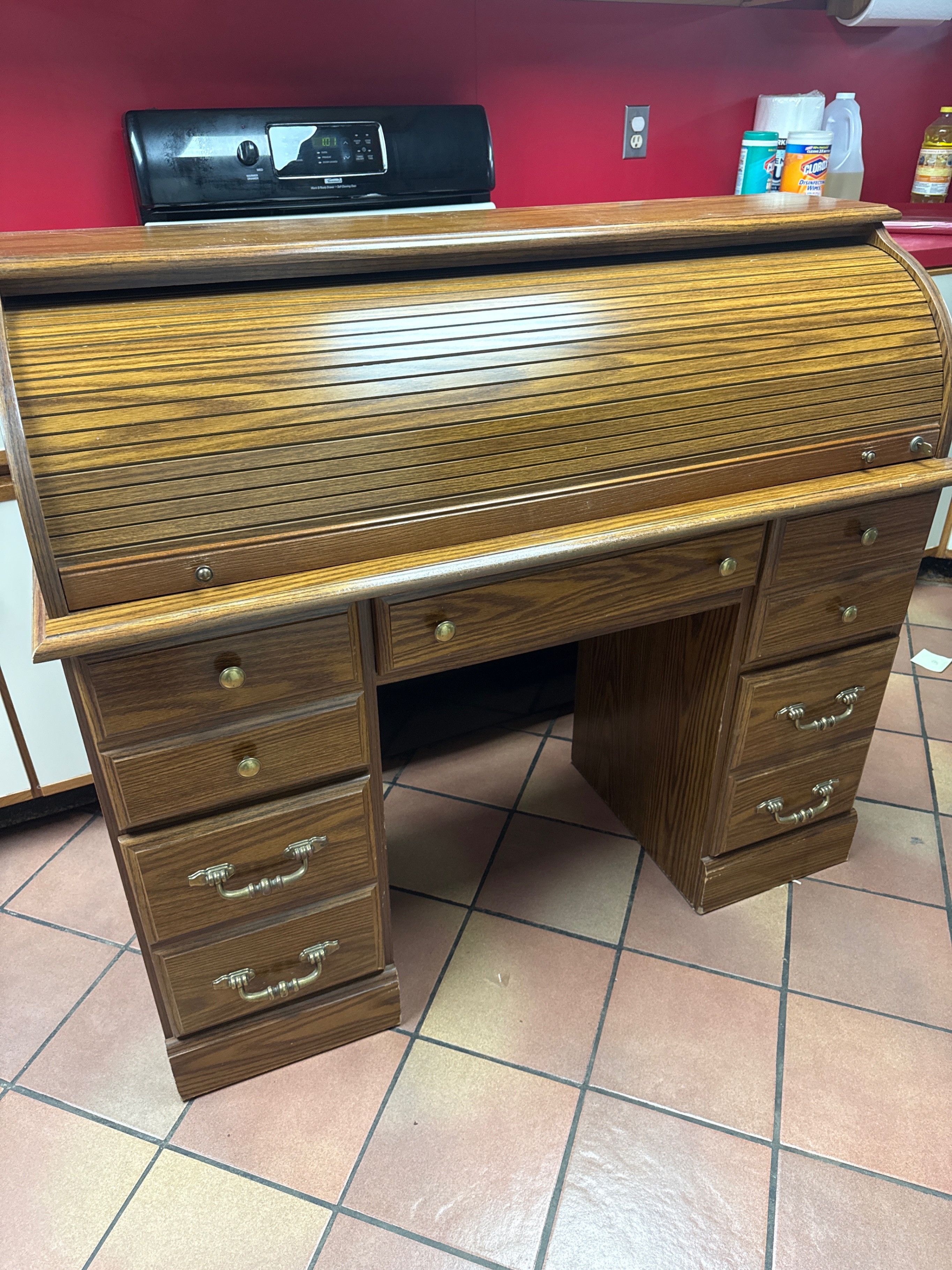 roll top desk that locks