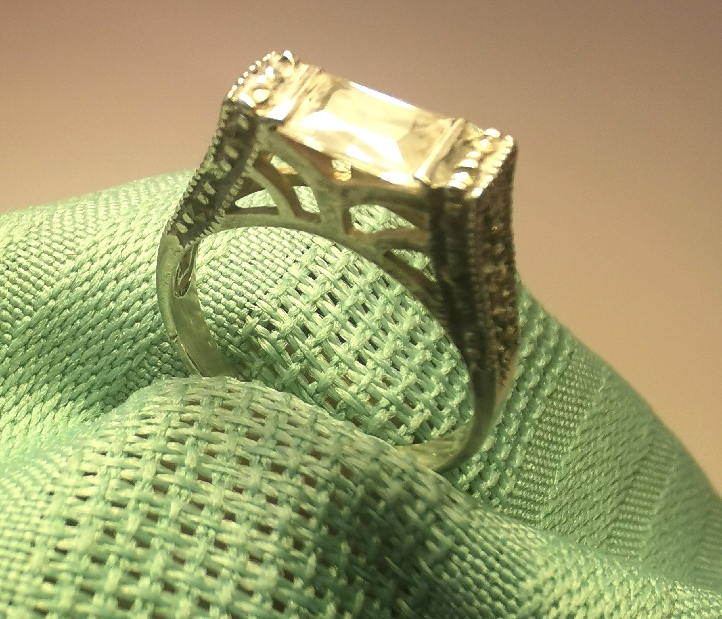 925 Sterling Silver Marcasite Art Deco Revival Ring Size 6.5